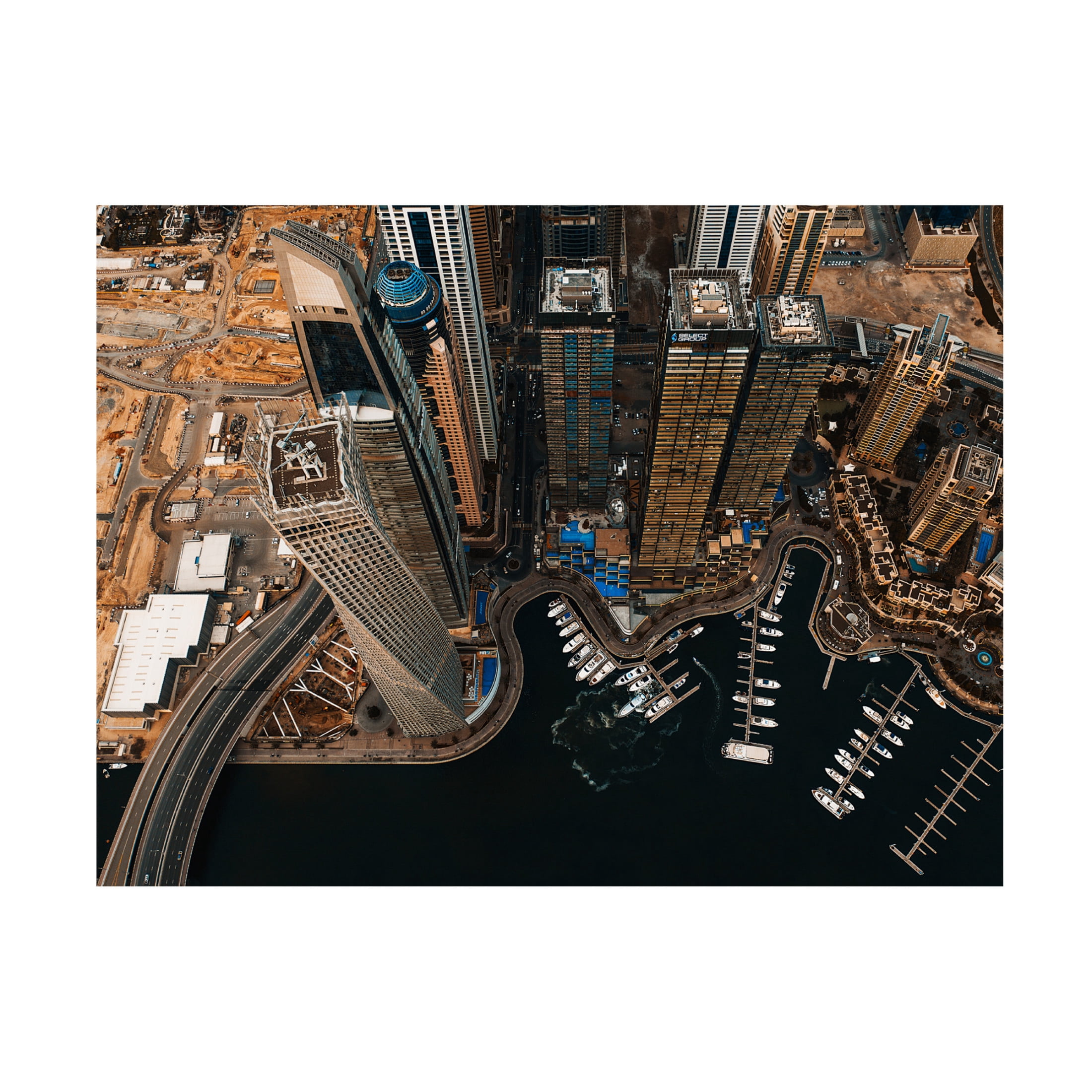 Canvas Wall Art - Carmine Chiriaco 'Jbr Dubai' Wall Art for Living Room, Bedroom, or Office Décor by Trademark Fine Art - 24 x 18 Inches