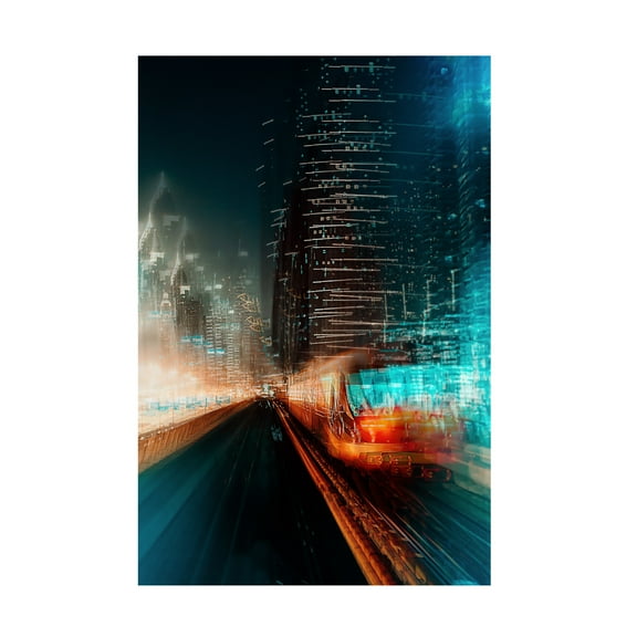 Canvas Wall Art - Carmine Chiriaco 'Look Into The Future' Wall Art for Living Room, Bedroom, or Office Décor by Trademark Fine Art - 22 x 32 Inches