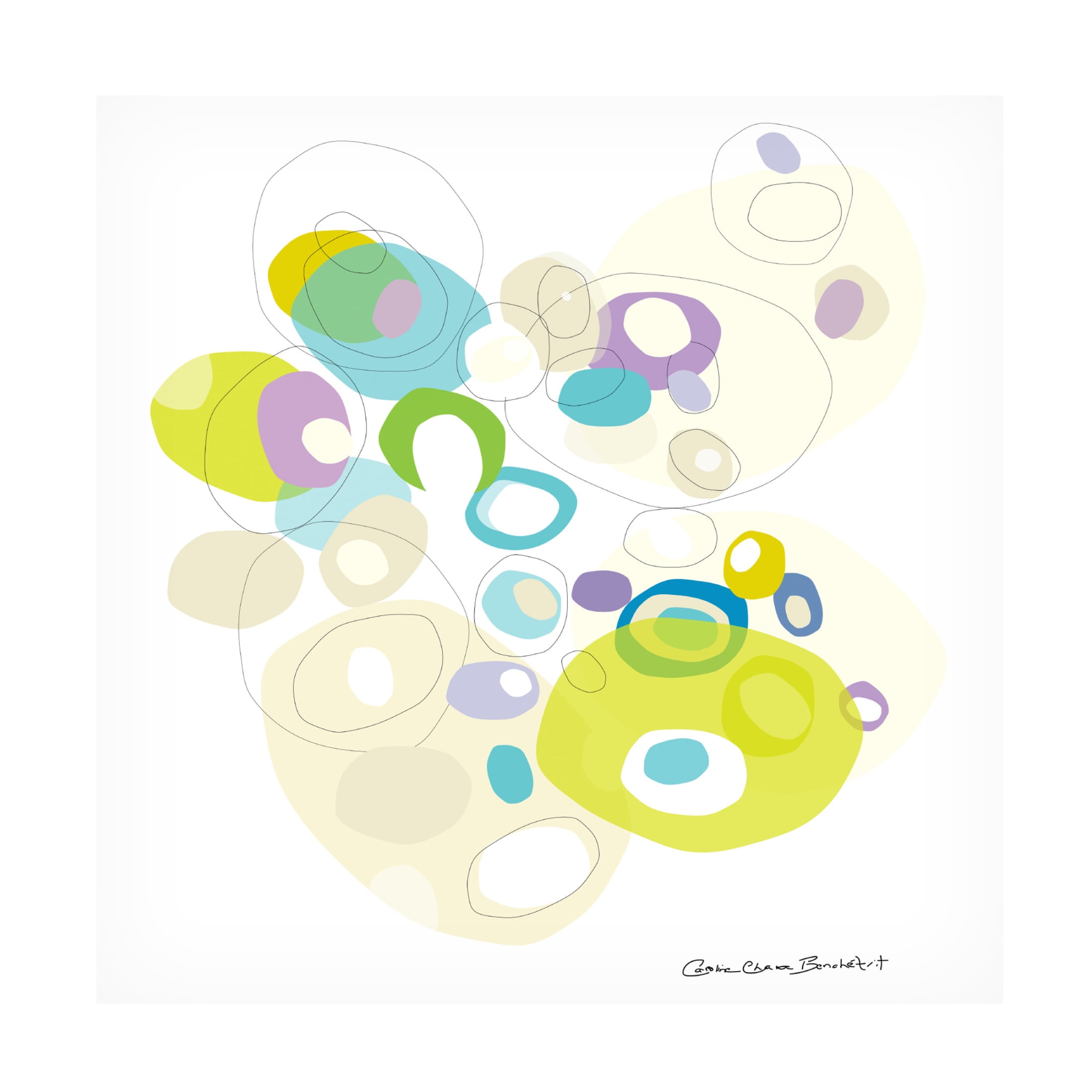 Canvas Wall Art - Caroline Benchétrit 'You and I Are Best Friends' Wall Art for Living Room, Bedroom, or Office Décor by Trademark Fine Art - 24 x 24 Inches