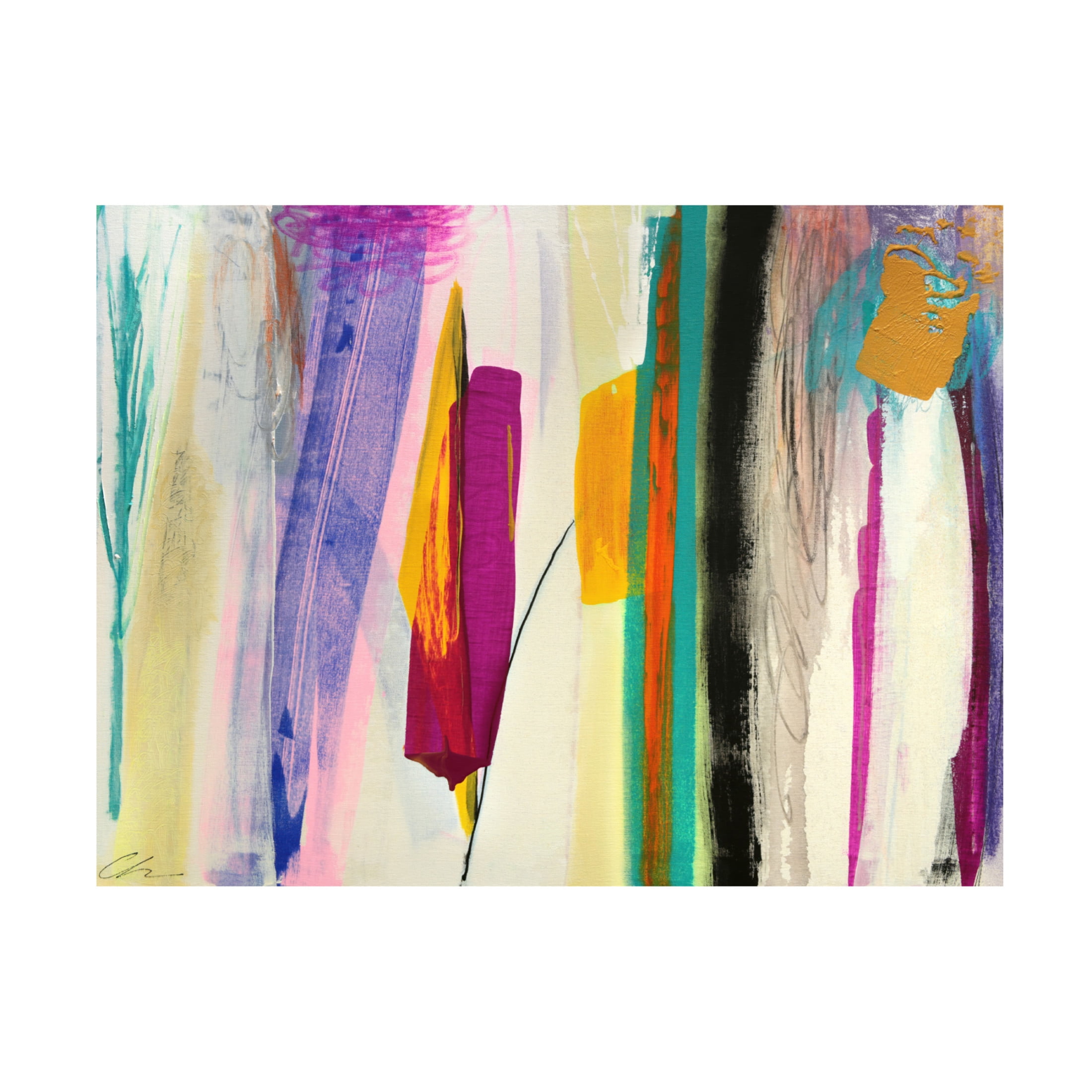 Canvas Wall Art - Cathe Hendrick 'Garden 2' Wall Art for Living Room, Bedroom, or Office Décor by Trademark Fine Art - 32 x 24 Inches