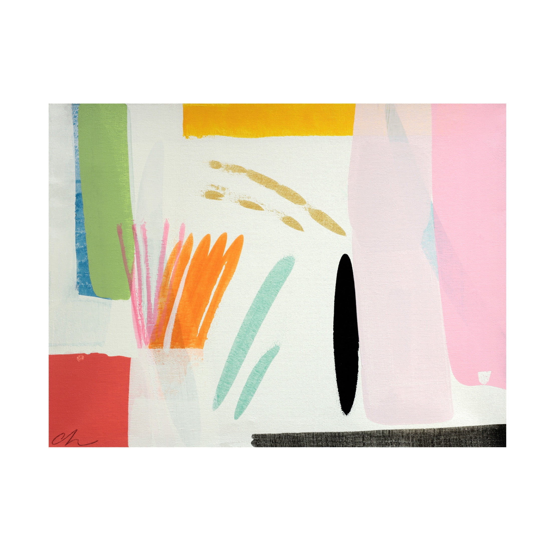 Canvas Wall Art - Cathe Hendrick 'Terrace' Wall Art for Living Room, Bedroom, or Office Décor by Trademark Fine Art - 47 x 35 Inches