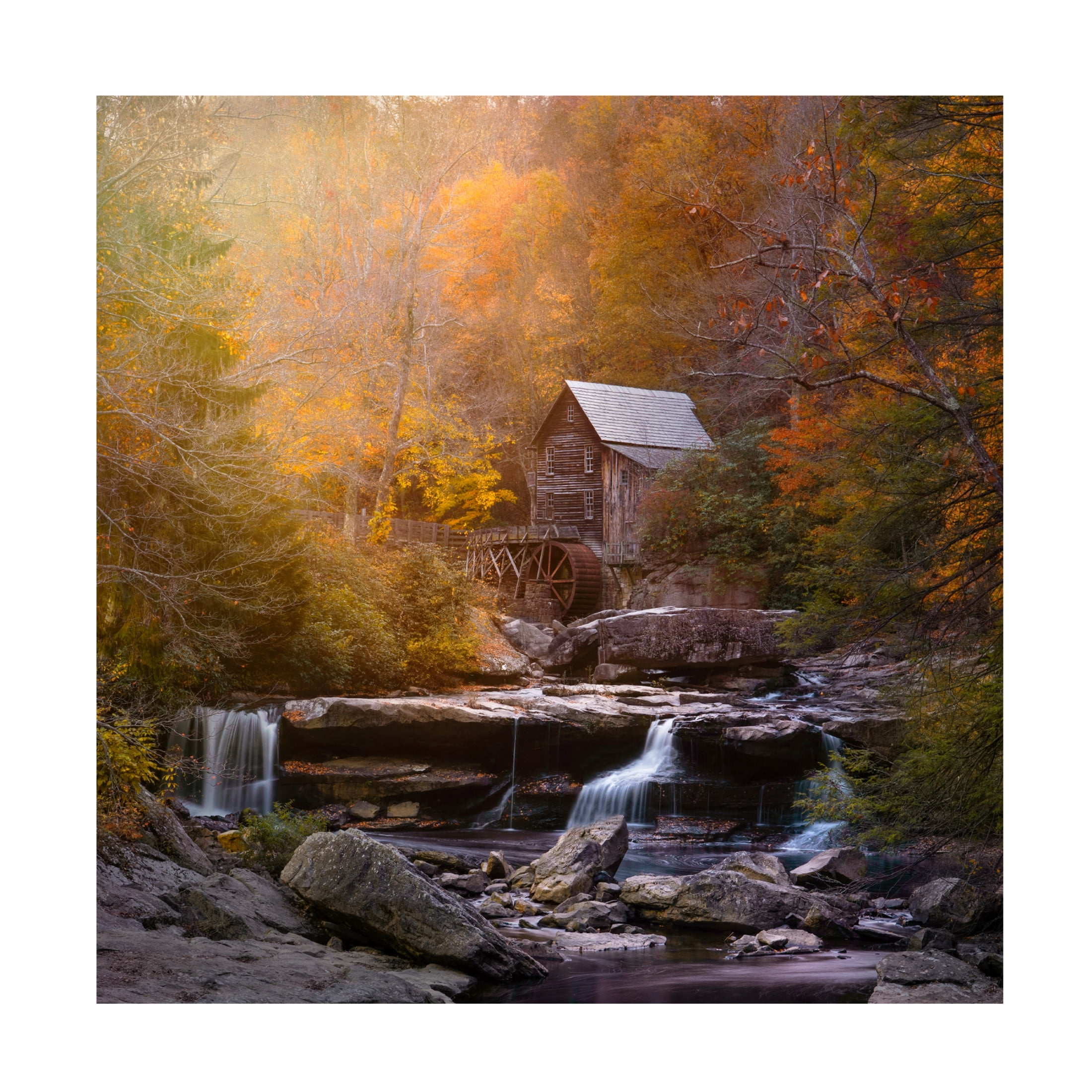 Canvas Wall Art - Catherine W. 'The Mill' Wall Art for Living Room, Bedroom, or Office Décor by Trademark Fine Art - 35 x 35 Inches