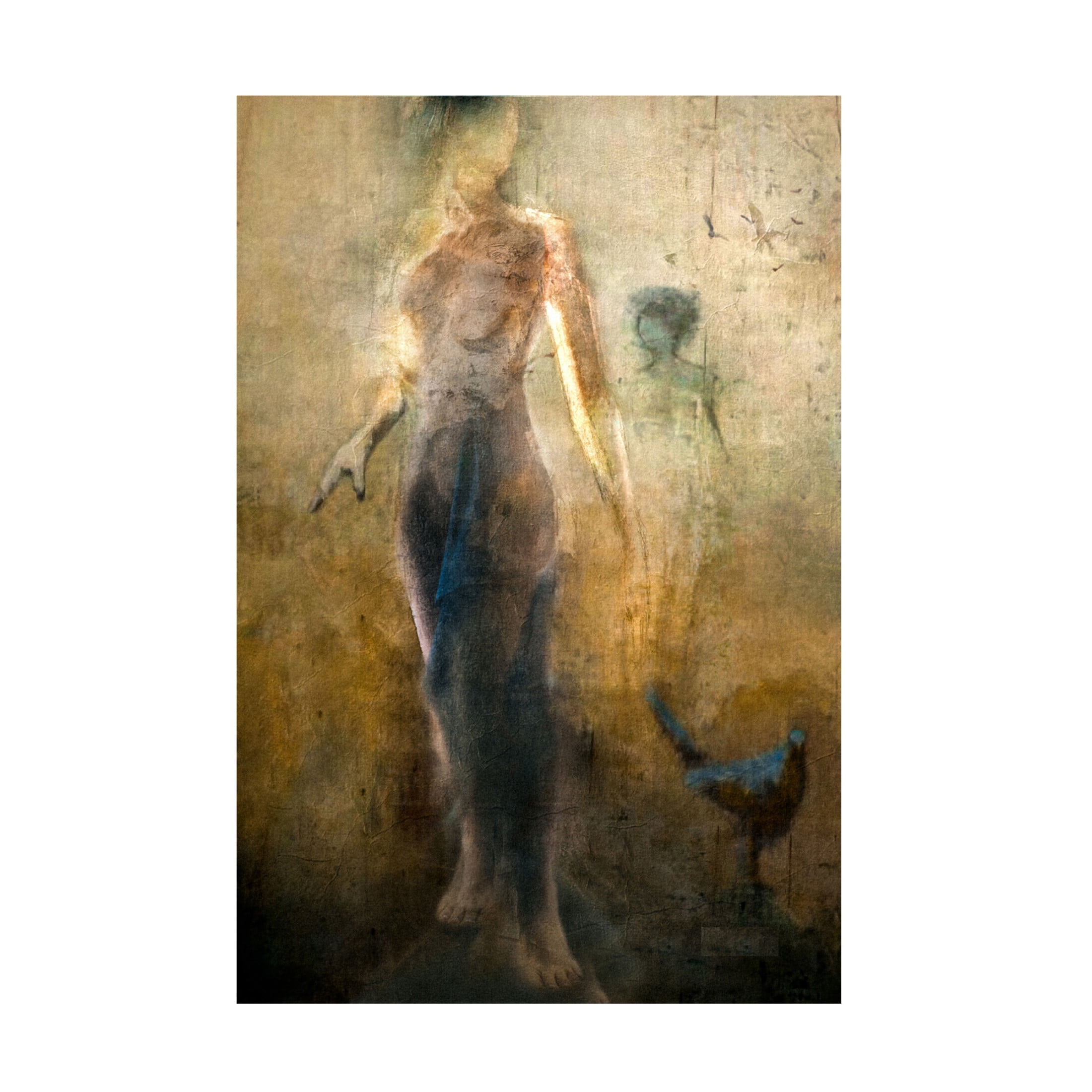 Canvas Wall Art - Charlaine Gerber 'And All I See Are Strangers Faces' Wall Art for Living Room, Bedroom, or Office D?cor by Trademark Fine Art - 22 x 32 Inches