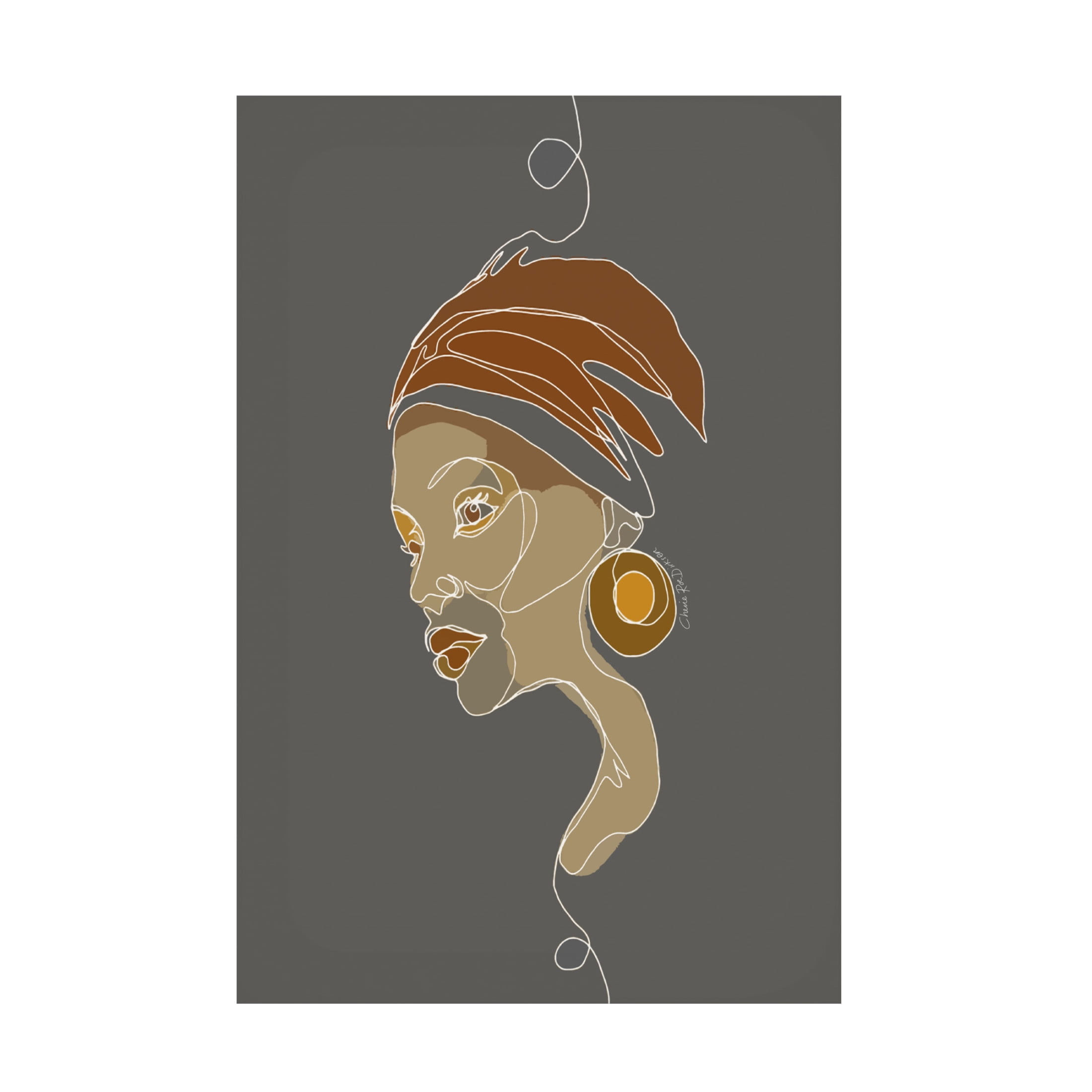 Canvas Wall Art - Cherie Roe Dirksen 'African Chic' Wall Art for Living Room, Bedroom, or Office Décor by Trademark Fine Art - 22 x 32 Inches