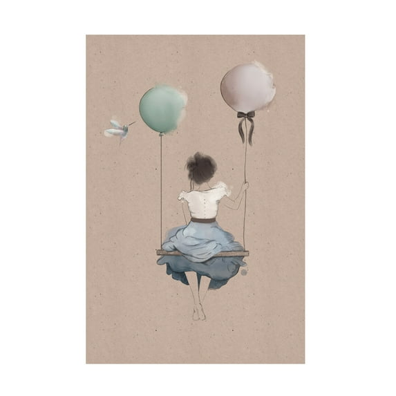 Canvas Wall Art - Christina Palm 'Collin' Wall Art for Living Room, Bedroom, or Office D?cor by Trademark Fine Art - 16 x 24 Inches