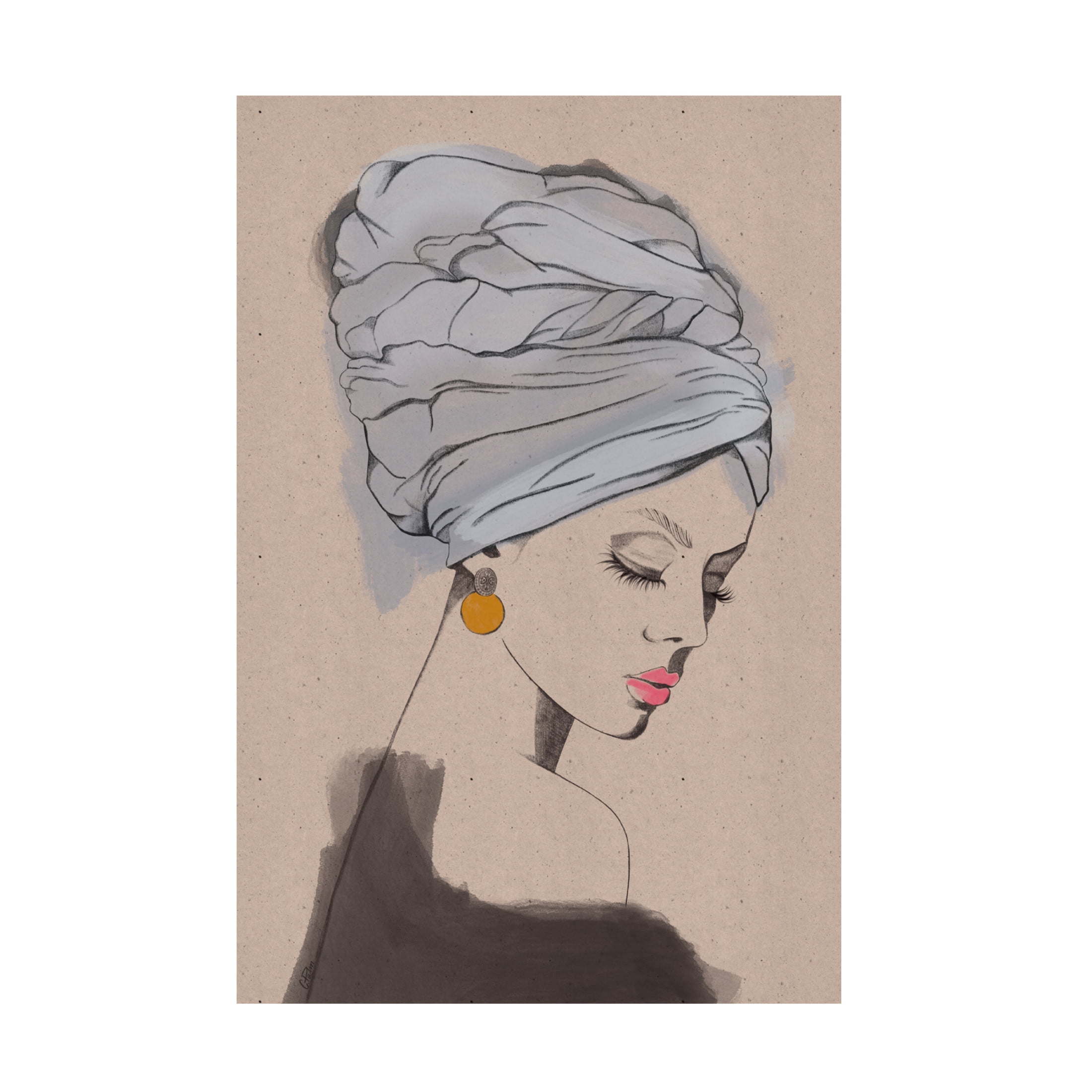Canvas Wall Art - Christina Palm 'Sizzla' Wall Art for Living Room, Bedroom, or Office D?cor by Trademark Fine Art - 12 x 19 Inches