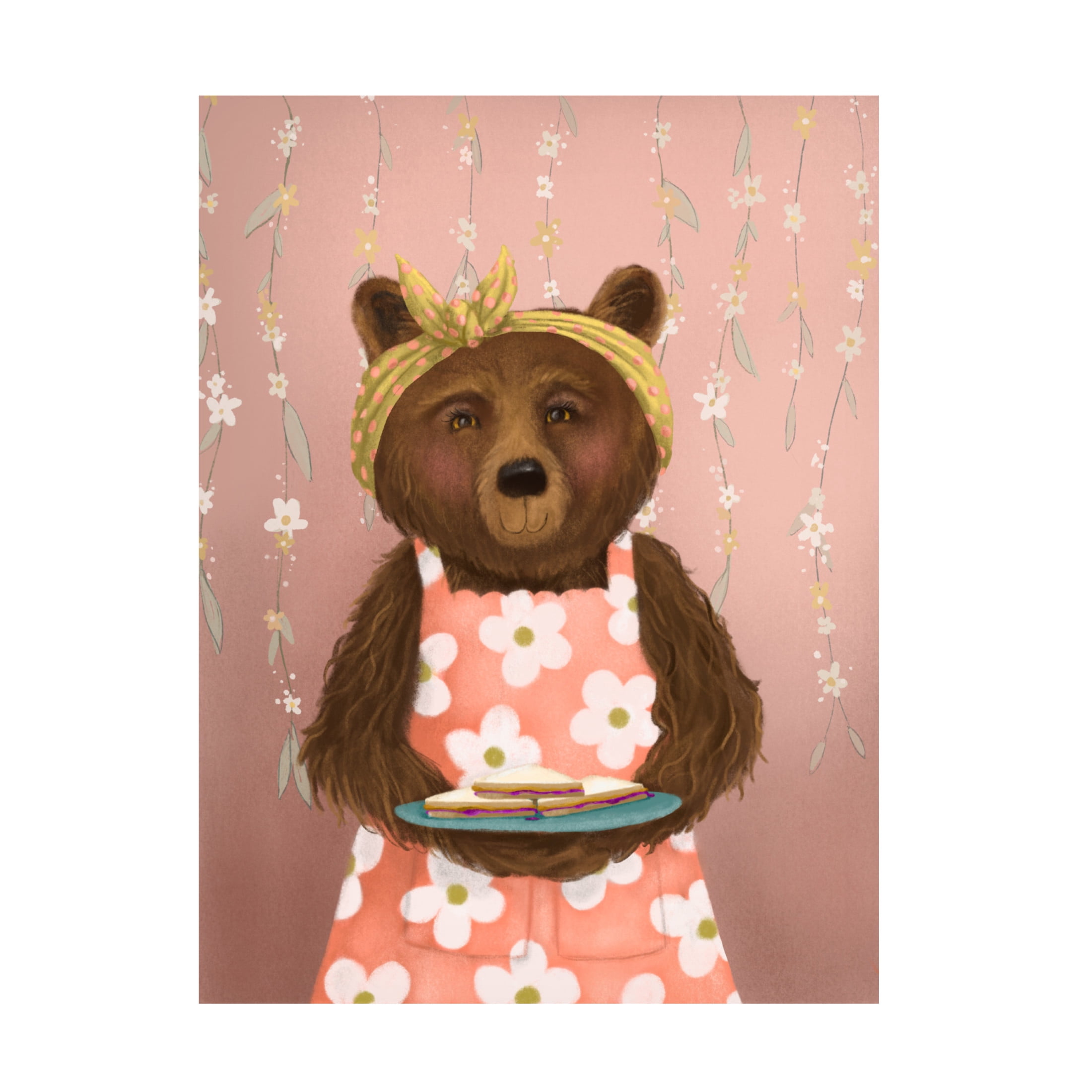Canvas Wall Art - Christine Rotolo 'Animal Personality 3' Wall Art for Living Room, Bedroom, or Office Décor by Trademark Fine Art - 24 x 32 Inches