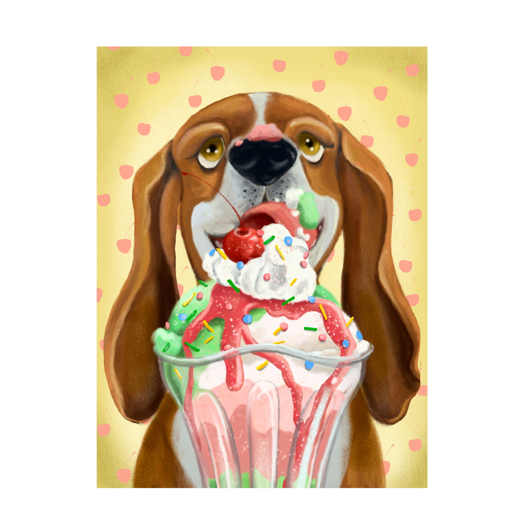 Canvas Wall Art - Christine Rotolo 'Doggie Treats 4' Wall Art for Living Room, Bedroom, or Office Décor by Trademark Fine Art - 35 x 47 Inches