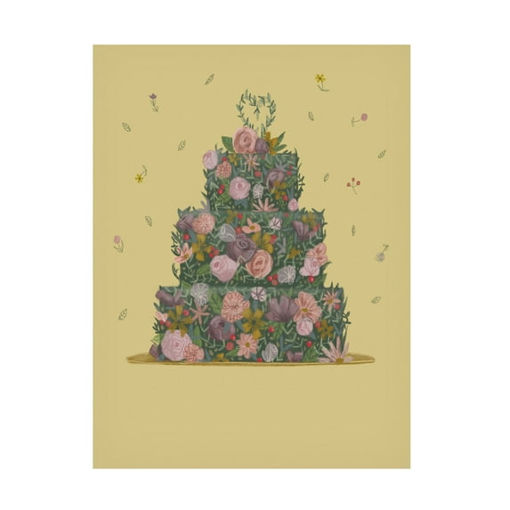 Canvas Wall Art - Christine Rotolo 'Garden Wedding Cake' Wall Art for Living Room, Bedroom, or Office Décor by Trademark Fine Art - 14 x 19 Inches