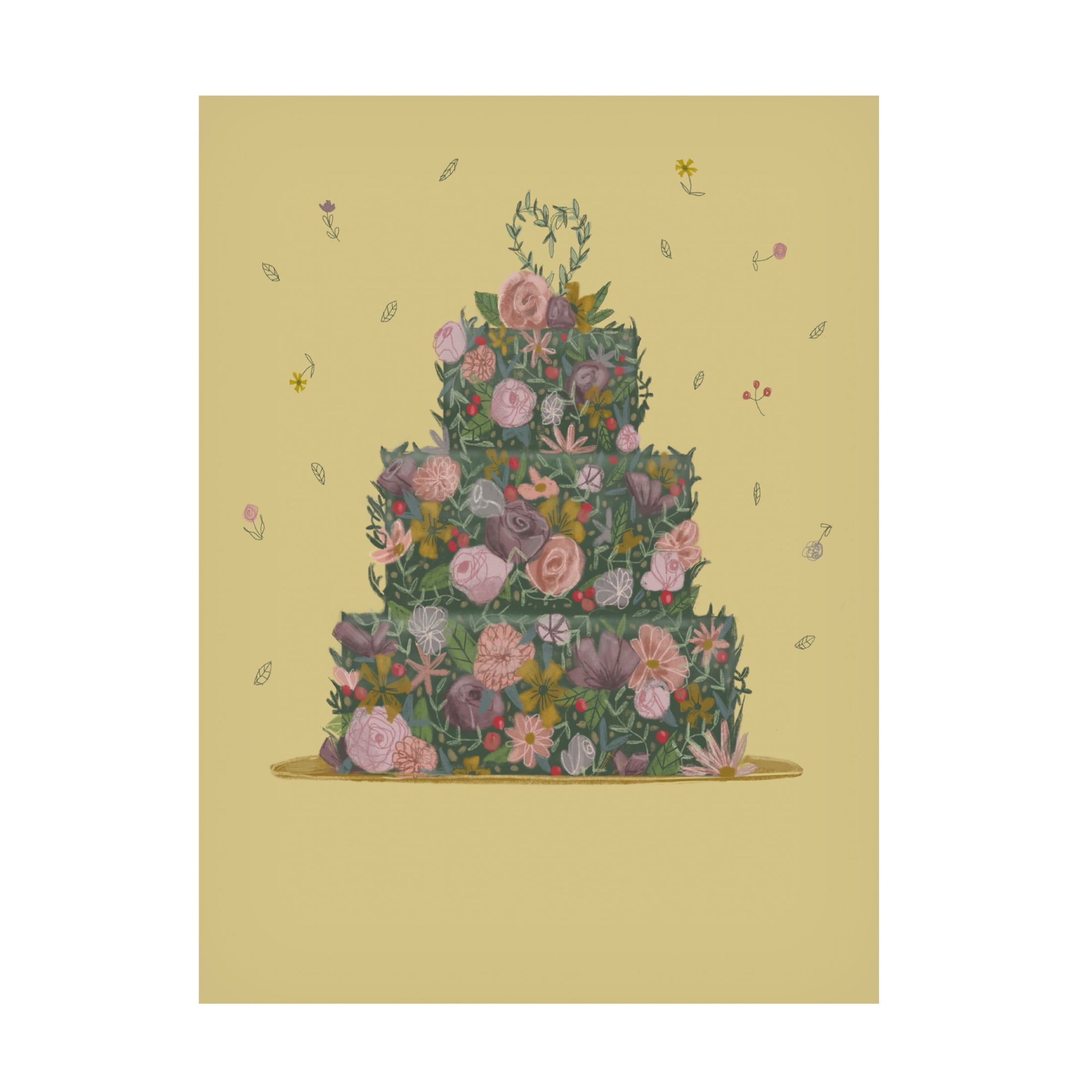 Canvas Wall Art - Christine Rotolo 'Garden Wedding Cake' Wall Art for Living Room, Bedroom, or Office Décor by Trademark Fine Art - 18 x 24 Inches