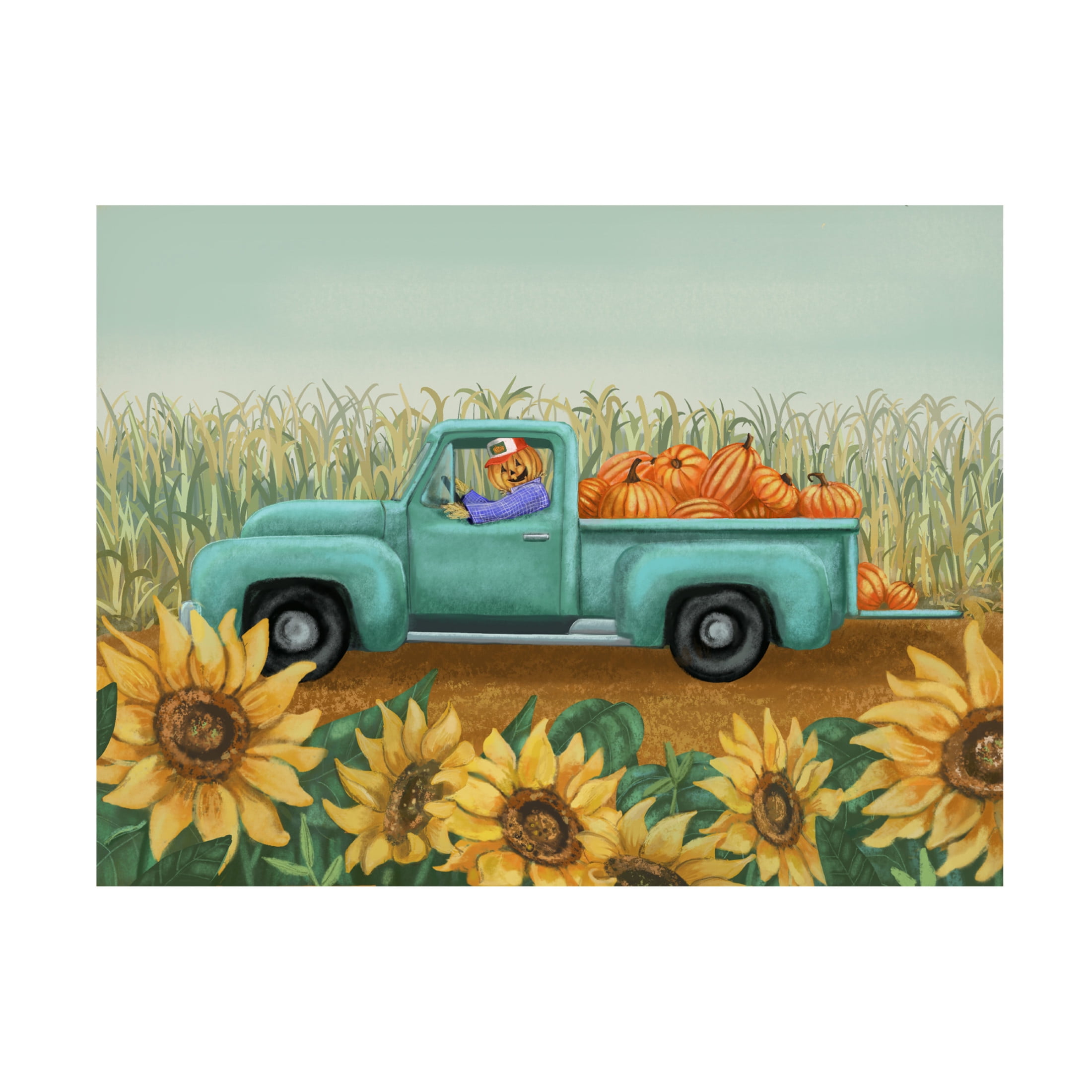 Canvas Wall Art - Christine Rotolo 'Happy Farmer' Wall Art for Living Room, Bedroom, or Office Décor by Trademark Fine Art - 24 x 18 Inches