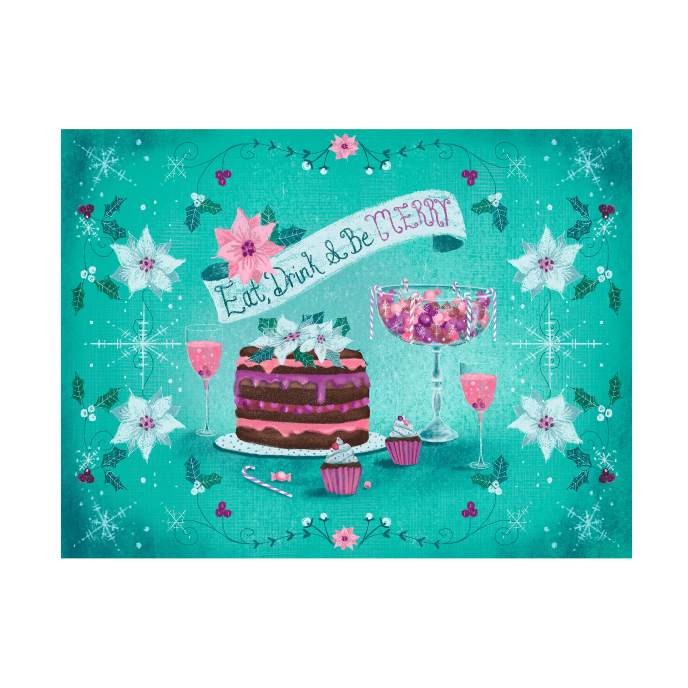 Canvas Wall Art - Christine Rotolo 'Holiday Treats 1' Wall Art for Living Room, Bedroom, or Office Décor by Trademark Fine Art - 47 x 35 Inches