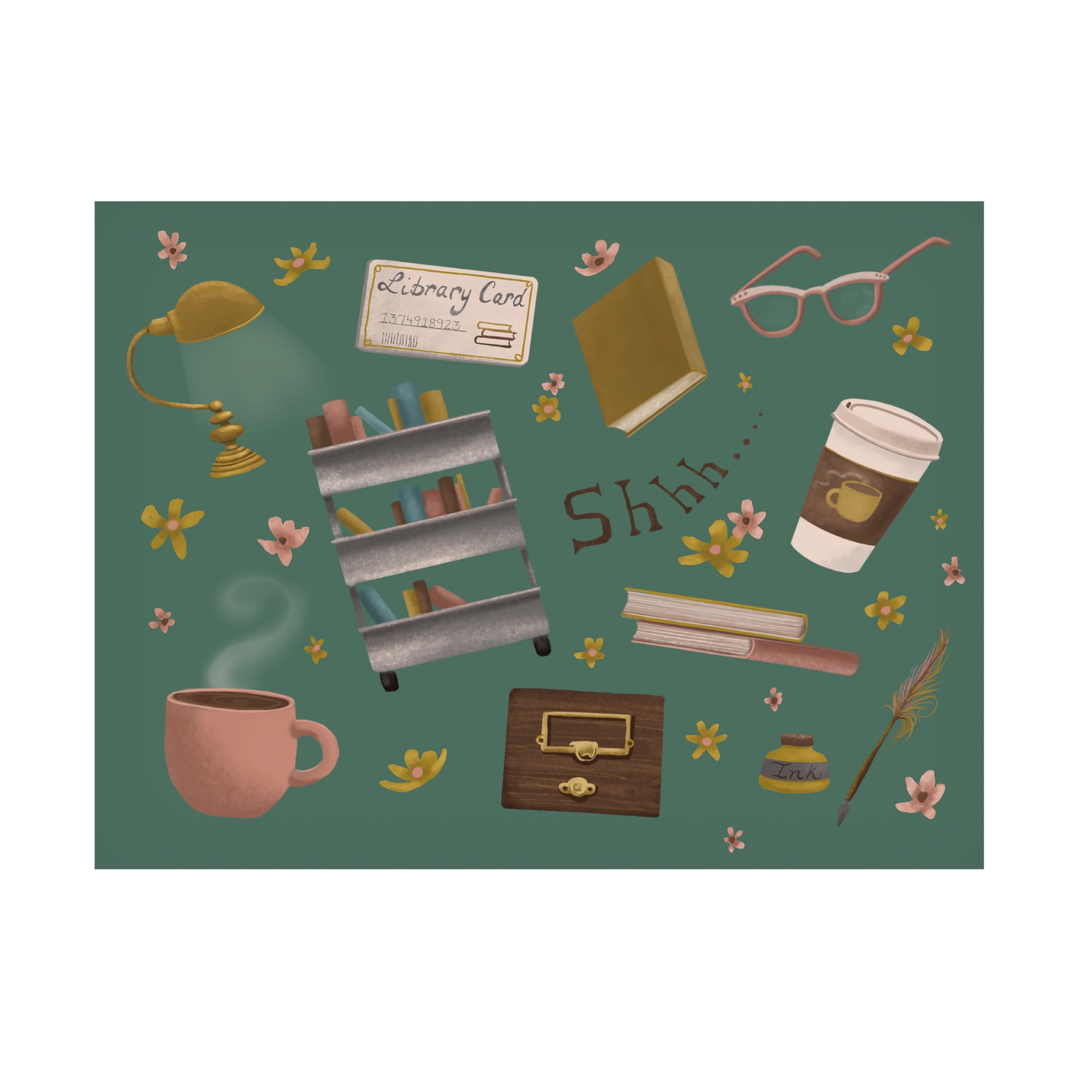 Canvas Wall Art - Christine Rotolo 'Librarian 1' Wall Art for Living Room, Bedroom, or Office Décor by Trademark Fine Art - 47 x 35 Inches