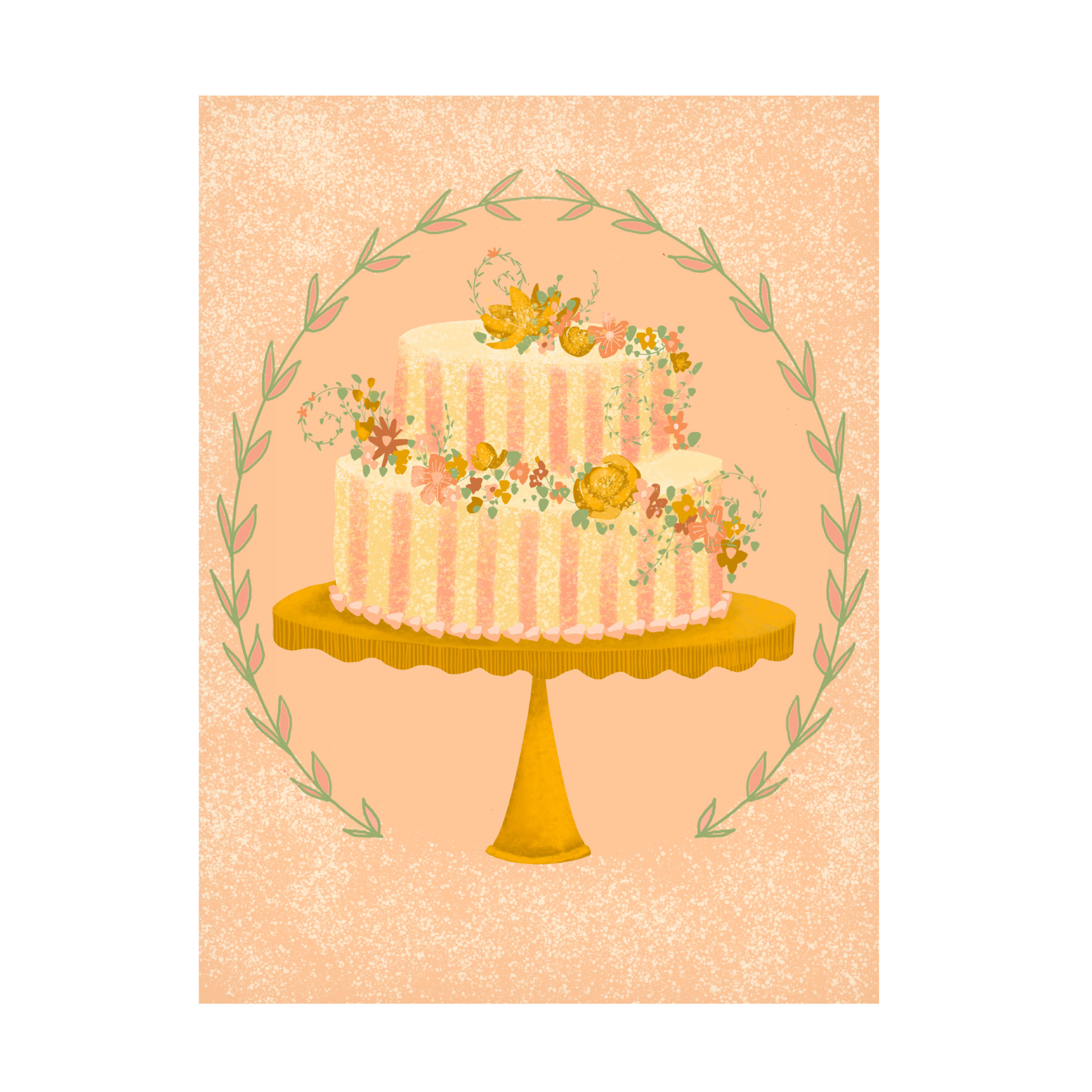 Canvas Wall Art - Christine Rotolo 'Party Time Desserts 1' Wall Art for Living Room, Bedroom, or Office Décor by Trademark Fine Art - 35 x 47 Inches
