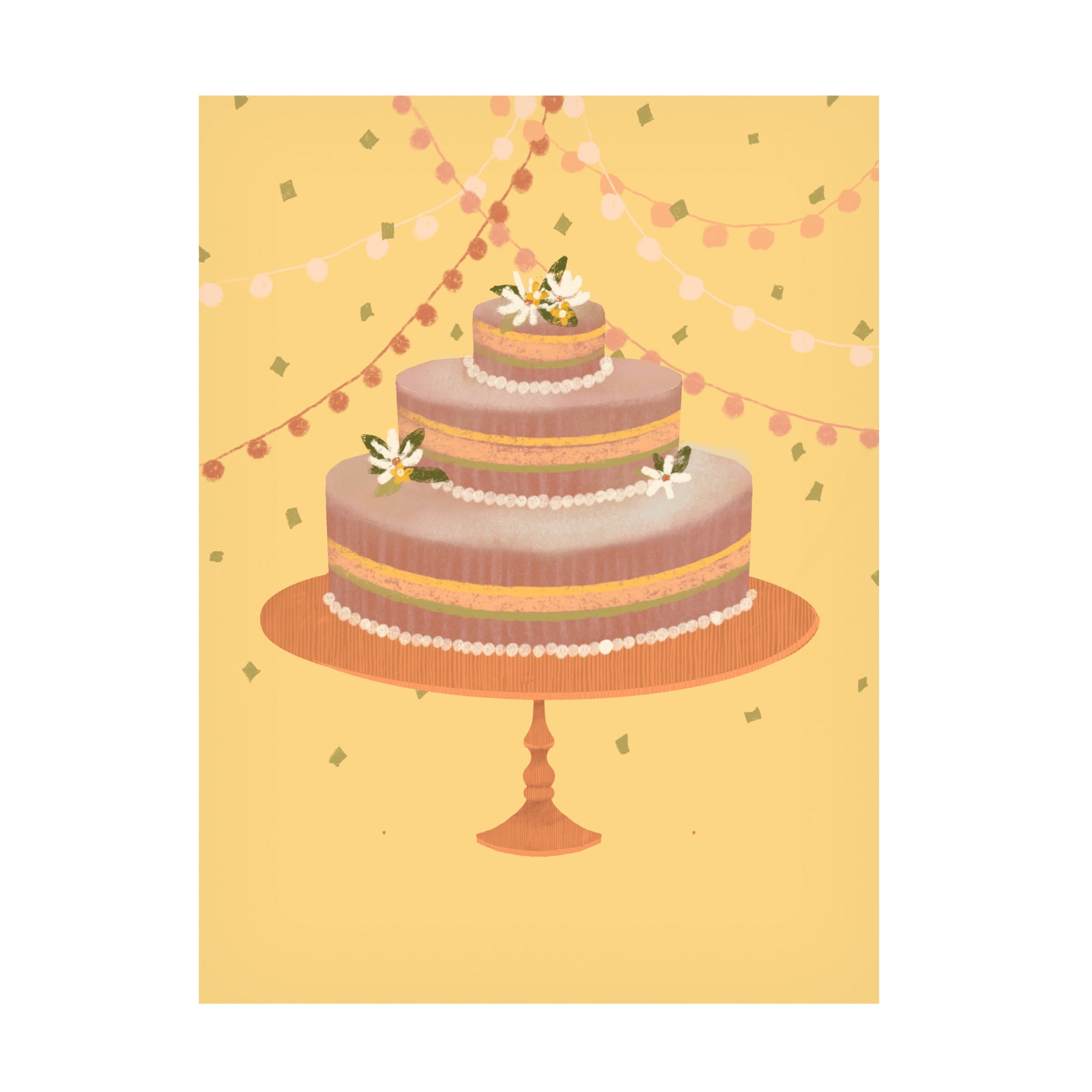 Canvas Wall Art - Christine Rotolo 'Party Time Desserts 4' Wall Art for Living Room, Bedroom, or Office Décor by Trademark Fine Art - 18 x 24 Inches