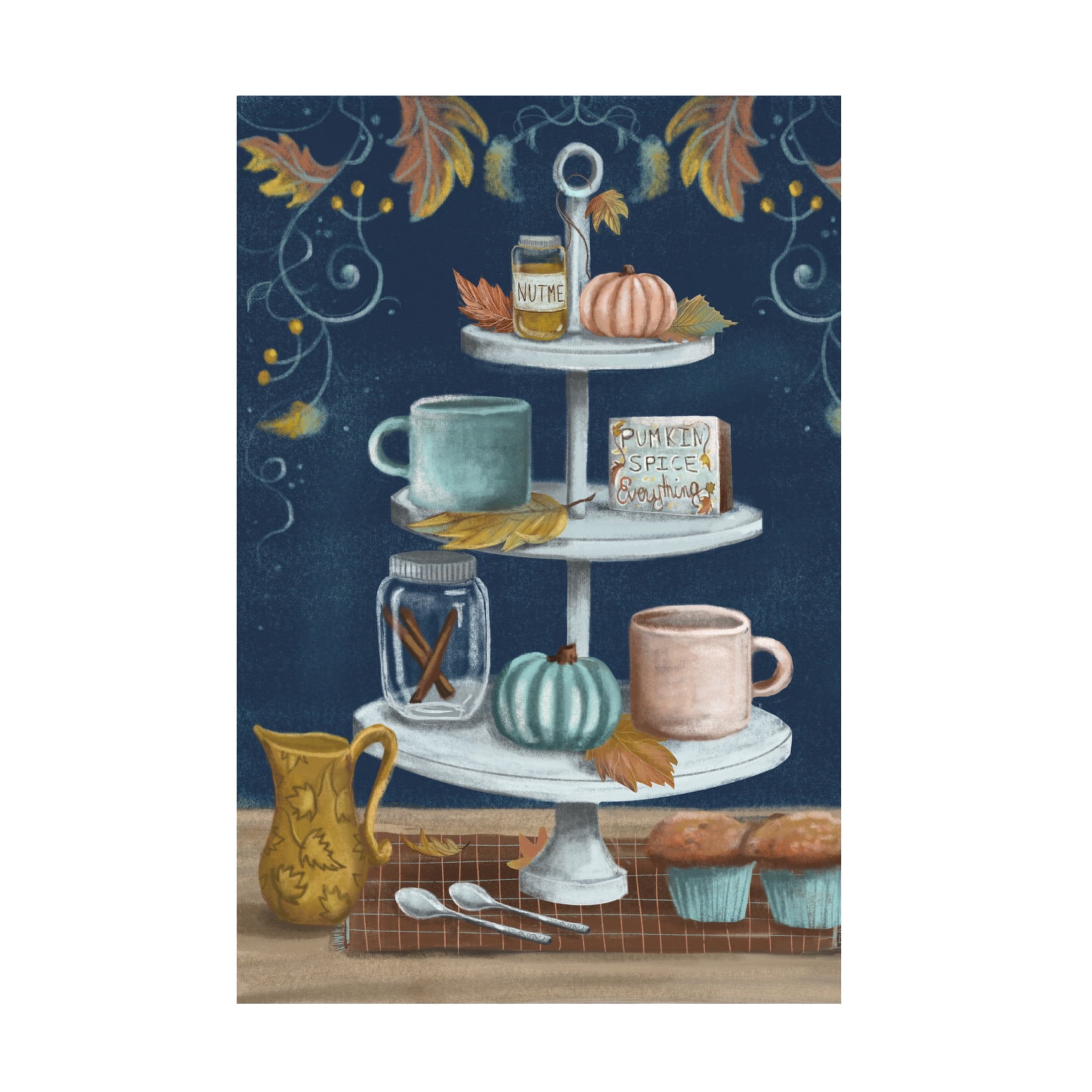Canvas Wall Art - Christine Rotolo 'Pumpkin Spice 1' Wall Art for Living Room, Bedroom, or Office Décor by Trademark Fine Art - 16 x 24 Inches