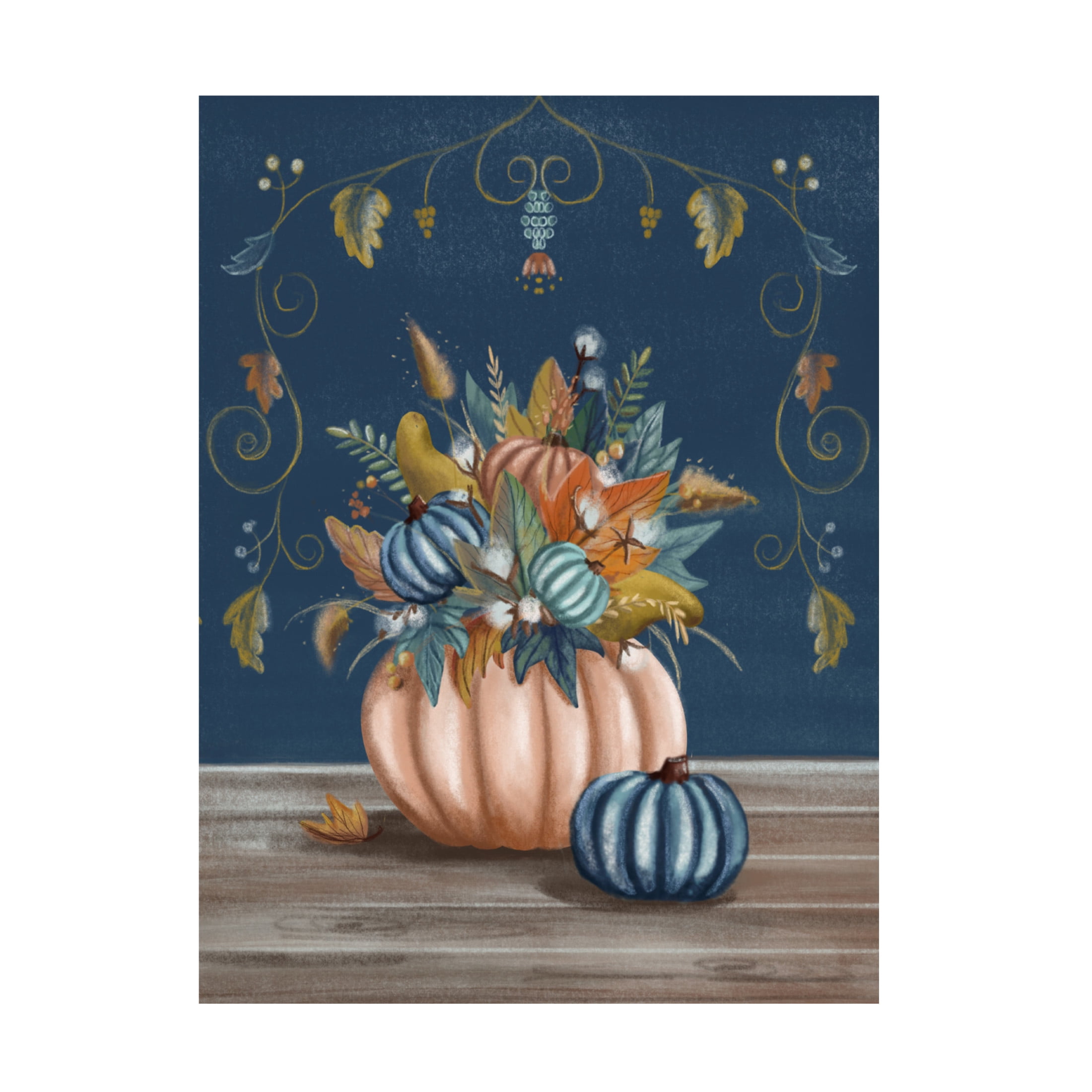 Canvas Wall Art - Christine Rotolo 'Pumpkin Spice 2' Wall Art for Living Room, Bedroom, or Office Décor by Trademark Fine Art - 18 x 24 Inches
