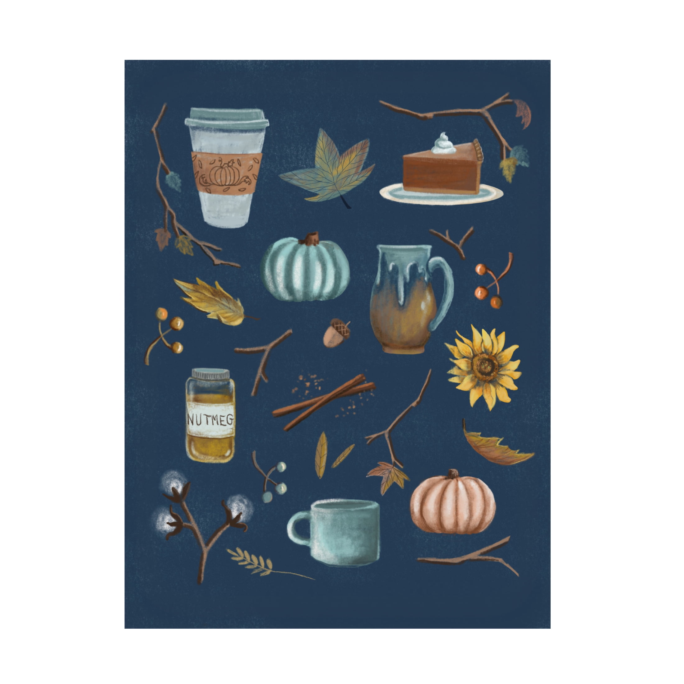 Canvas Wall Art - Christine Rotolo 'Pumpkin Spice 4' Wall Art for Living Room, Bedroom, or Office Décor by Trademark Fine Art - 24 x 32 Inches