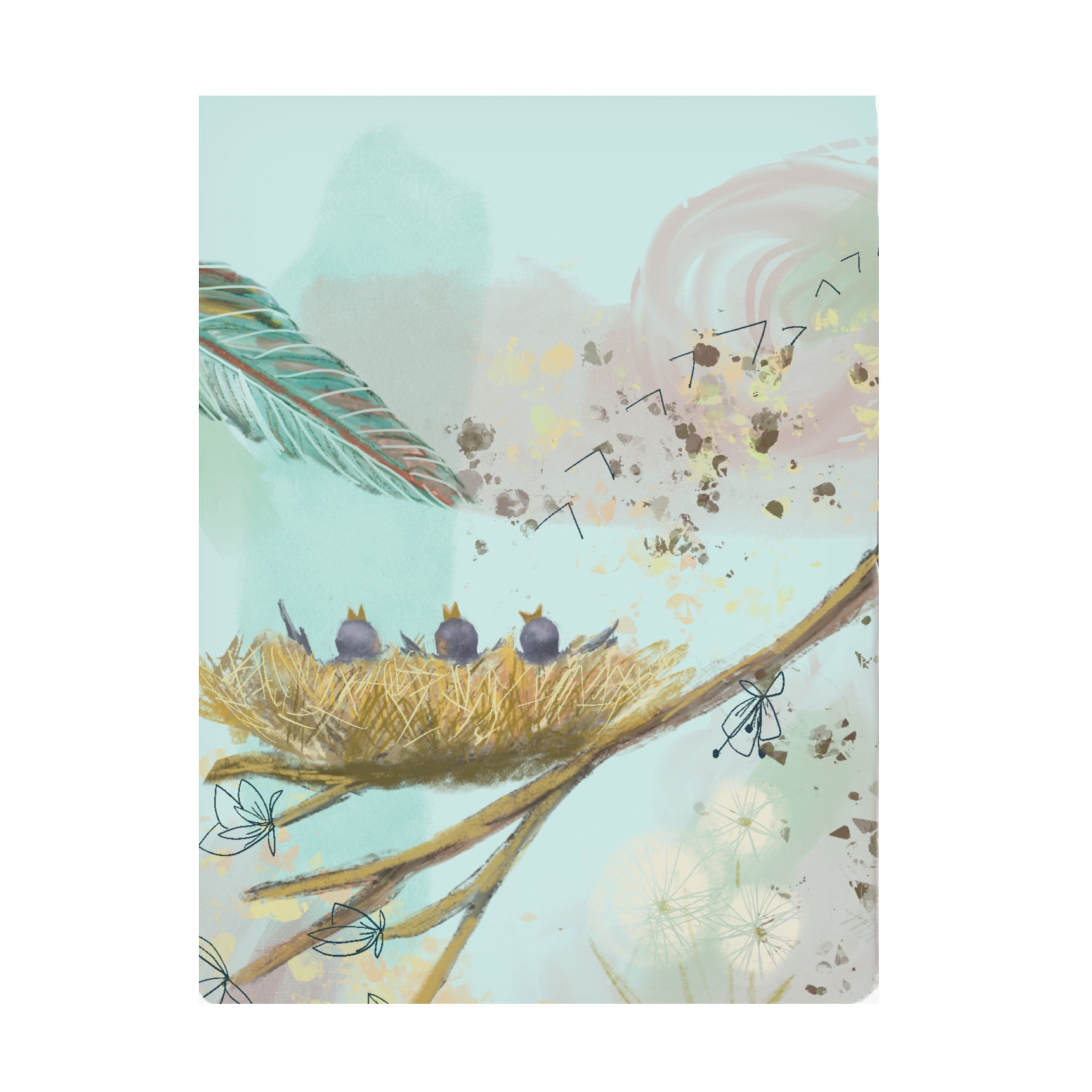 Canvas Wall Art - Christine Rotolo 'Robins Eggs 2' Wall Art for Living Room, Bedroom, or Office Décor by Trademark Fine Art - 14 x 19 Inches