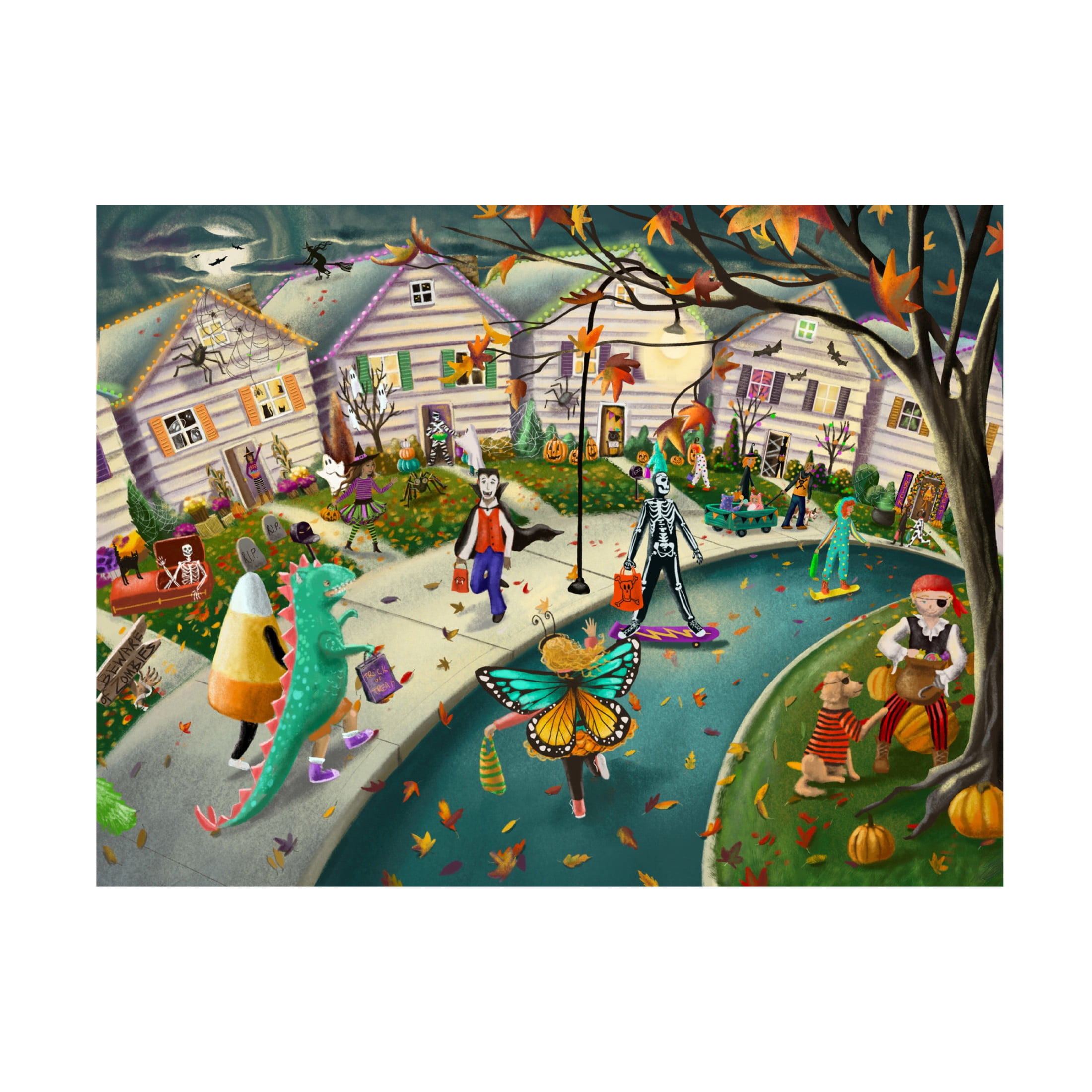 Canvas Wall Art - Christine Rotolo 'Trick or Treat' Wall Art for Living Room, Bedroom, or Office Décor by Trademark Fine Art - 32 x 24 Inches
