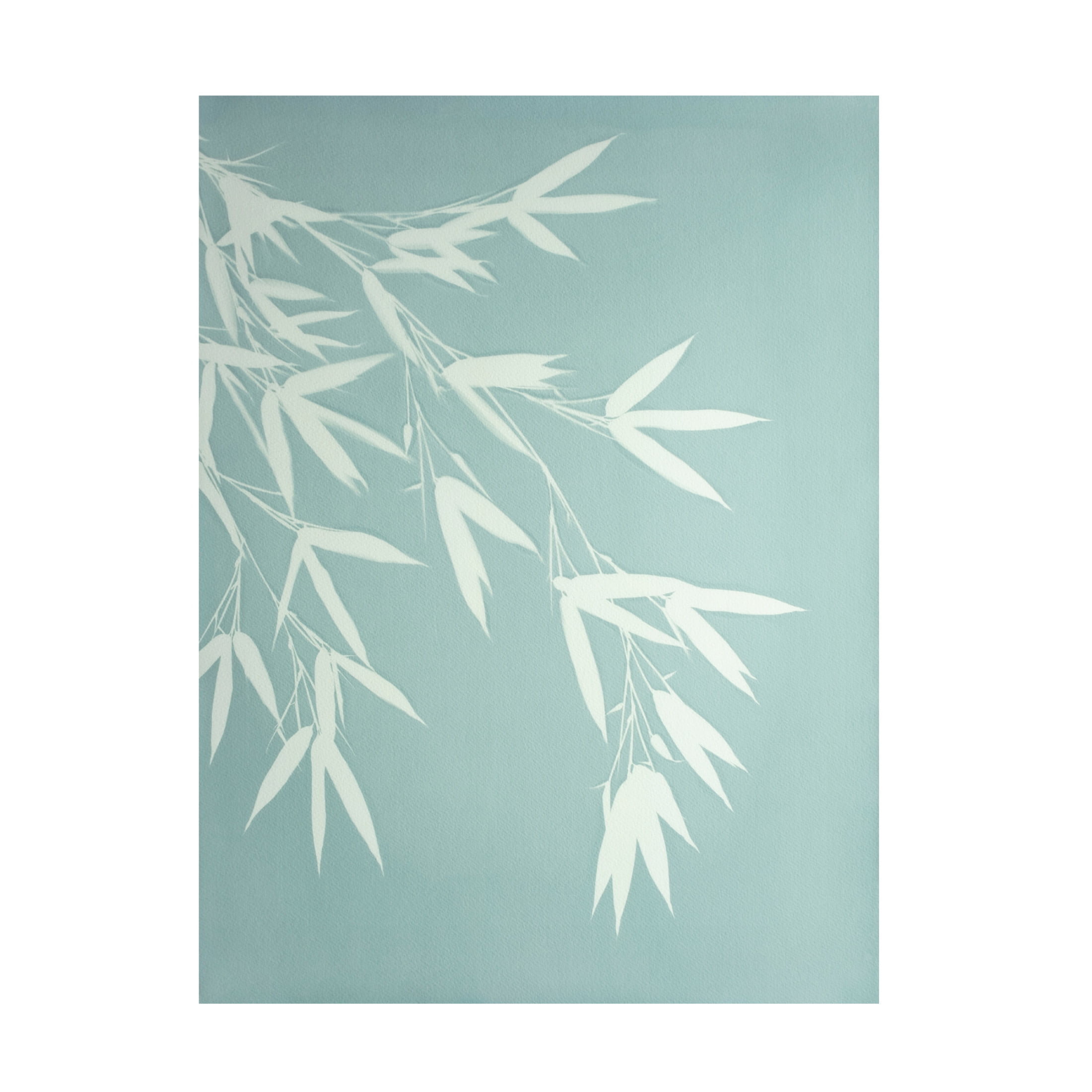 Canvas Wall Art - Christine So 'Celadon Bamboo' Wall Art for Living Room, Bedroom, or Office Décor by Trademark Fine Art - 24 x 32 Inches