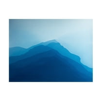 Canvas Wall Art - Christine So 'Faraway Hills 23' Wall Art for Living Room, Bedroom, or Office Décor by Trademark Fine Art - 19 x 14 Inches
