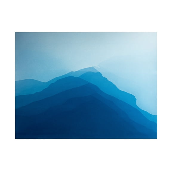 Canvas Wall Art - Christine So 'Faraway Hills 23' Wall Art for Living Room, Bedroom, or Office Décor by Trademark Fine Art - 47 x 35 Inches