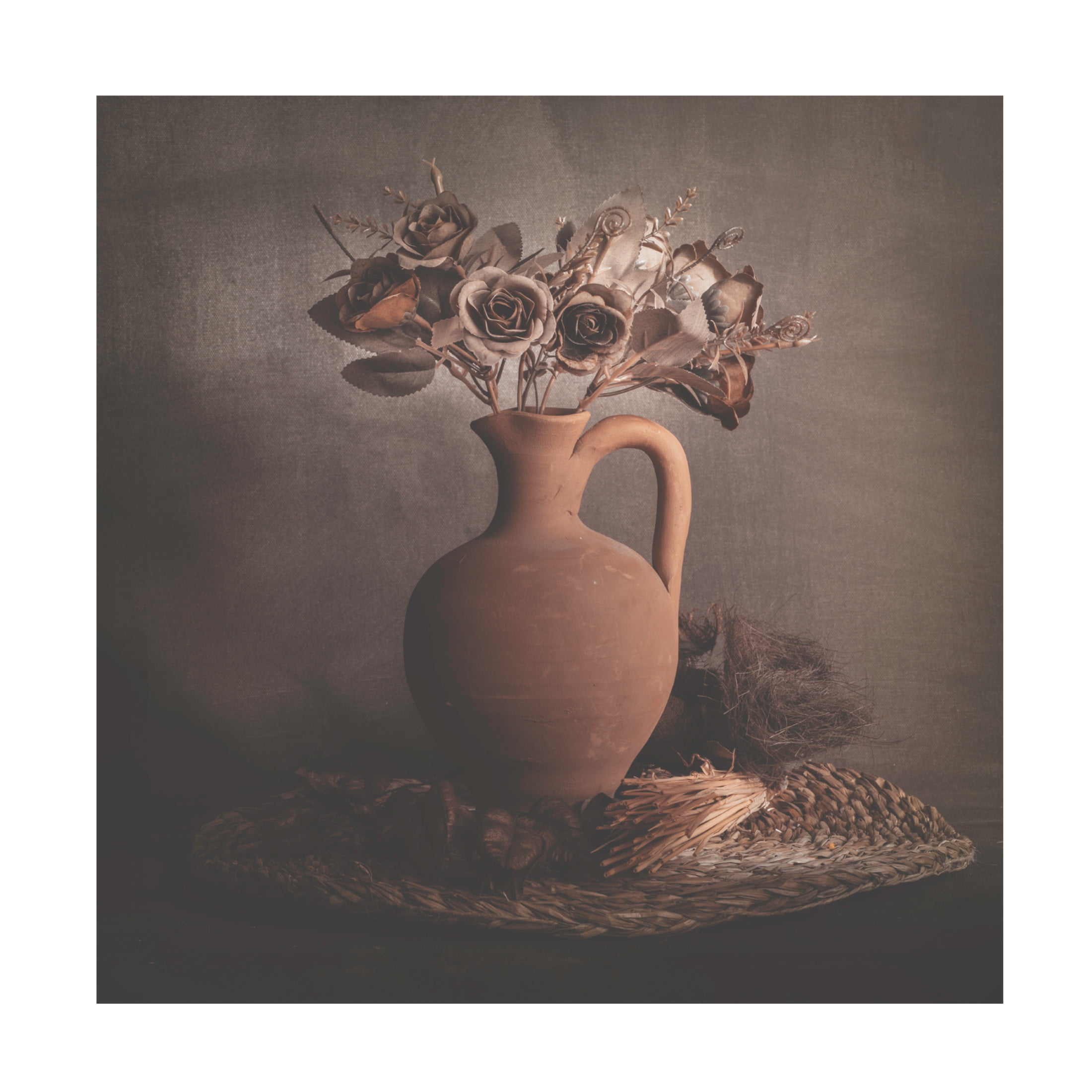 Canvas Wall Art - Cicek Kiral 'Calm Shadows' Wall Art for Living Room, Bedroom, or Office D?cor by Trademark Fine Art - 14 x 14 Inches