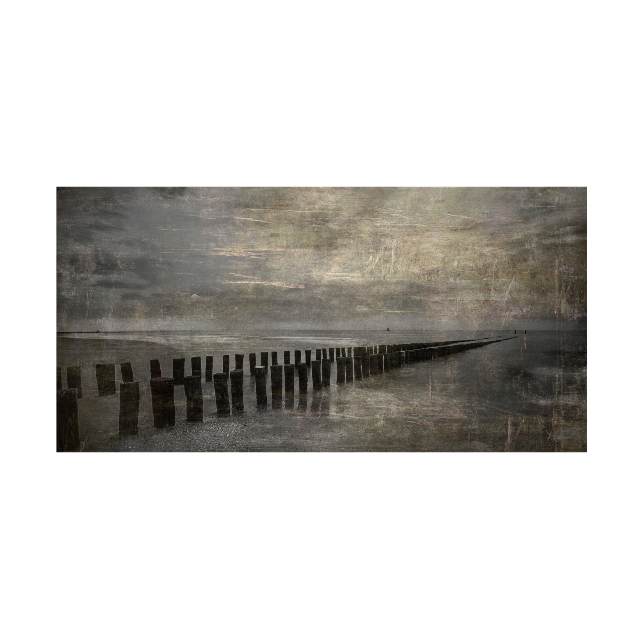 Canvas Wall Art - Cicek Kiral 'Impression Of Domburg' Wall Art for Living Room, Bedroom, or Office Décor by Trademark Fine Art - 24 x 12 Inches