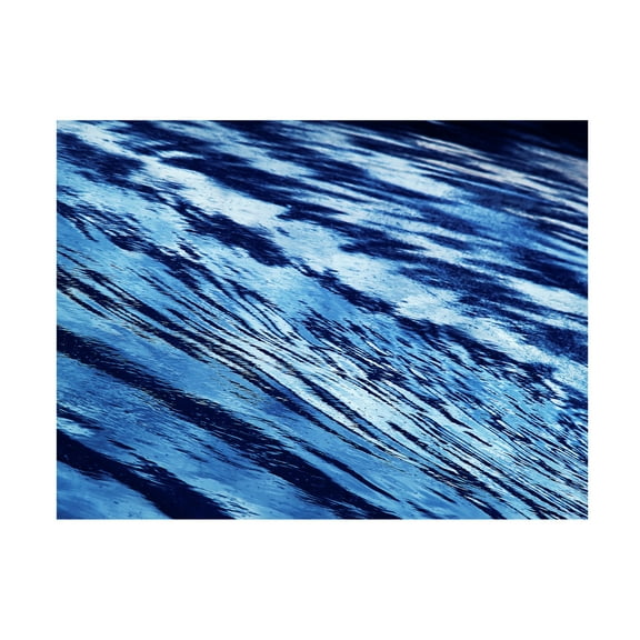 Canvas Wall Art - Clive Branson 'Water Pattern' Wall Art for Living Room, Bedroom, or Office Décor by Trademark Fine Art - 19 x 14 Inches