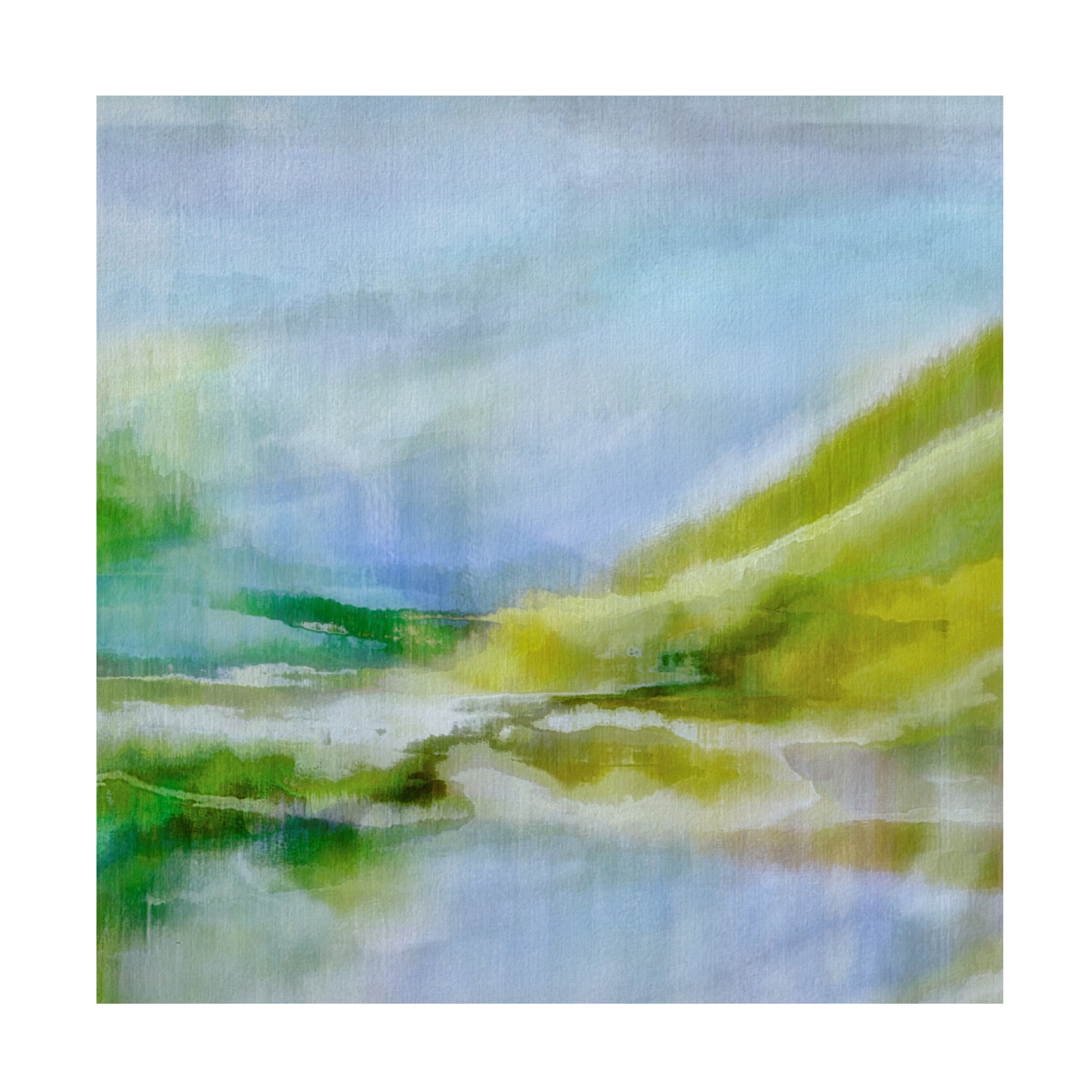 Canvas Wall Art - Cora Niele 'Wetlands II' Wall Art for Living Room, Bedroom, or Office Décor by Trademark Fine Art - 35 x 35 Inches