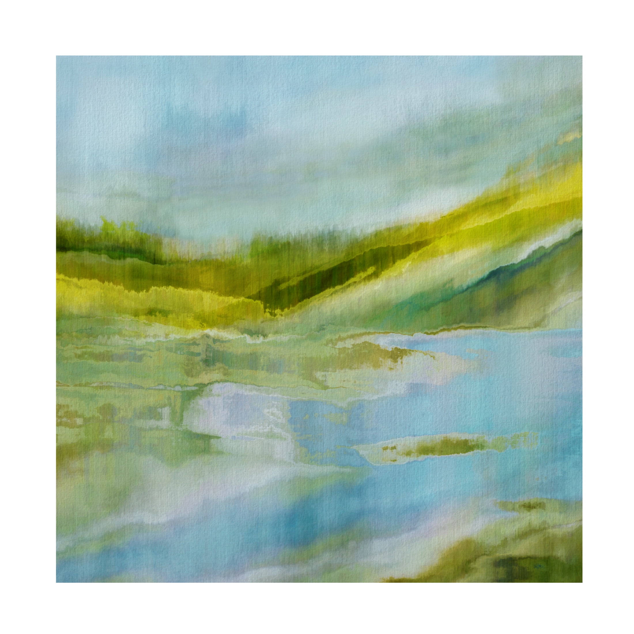 Canvas Wall Art - Cora Niele 'Wetlands III' Wall Art for Living Room, Bedroom, or Office Décor by Trademark Fine Art - 14 x 14 Inches