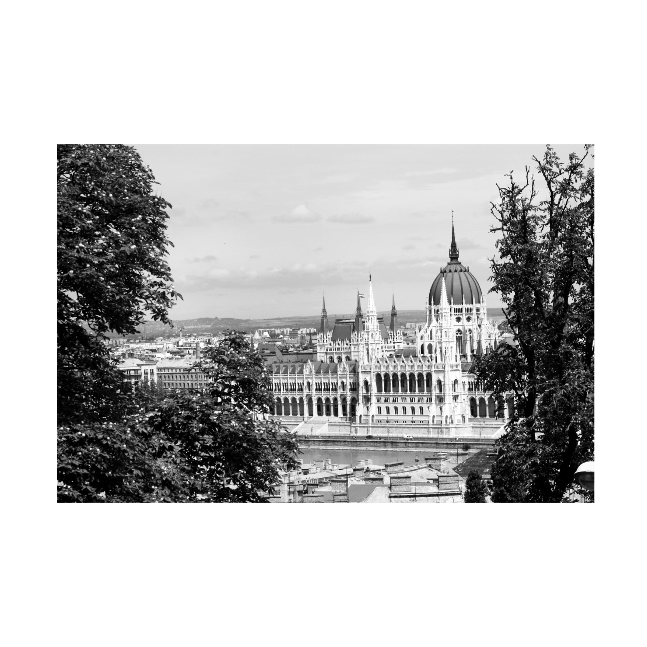 Canvas Wall Art - DANE 'Budapest 19' Wall Art for Living Room, Bedroom, or Office Décor by Trademark Fine Art - 47 x 30 Inches