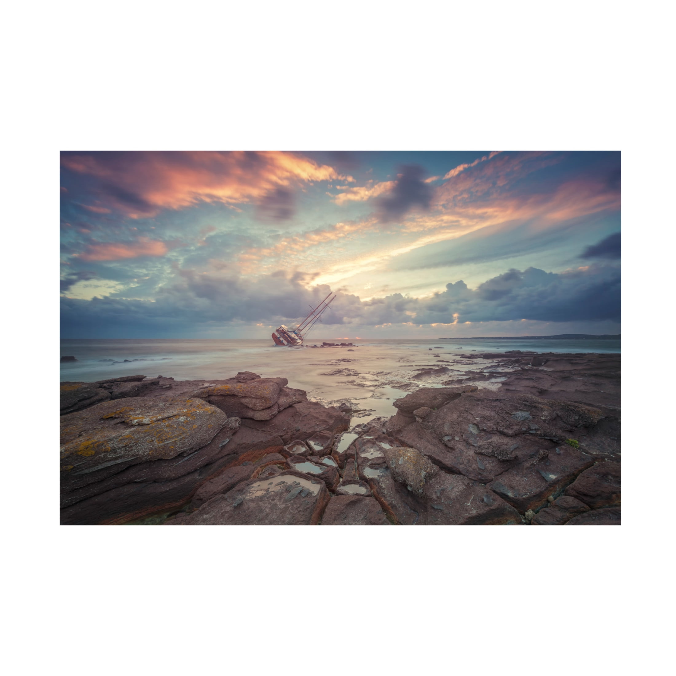 Canvas Wall Art - Daniele Atzori 'Lost Ad2' Wall Art for Living Room, Bedroom, or Office Décor by Trademark Fine Art - 47 x 30 Inches