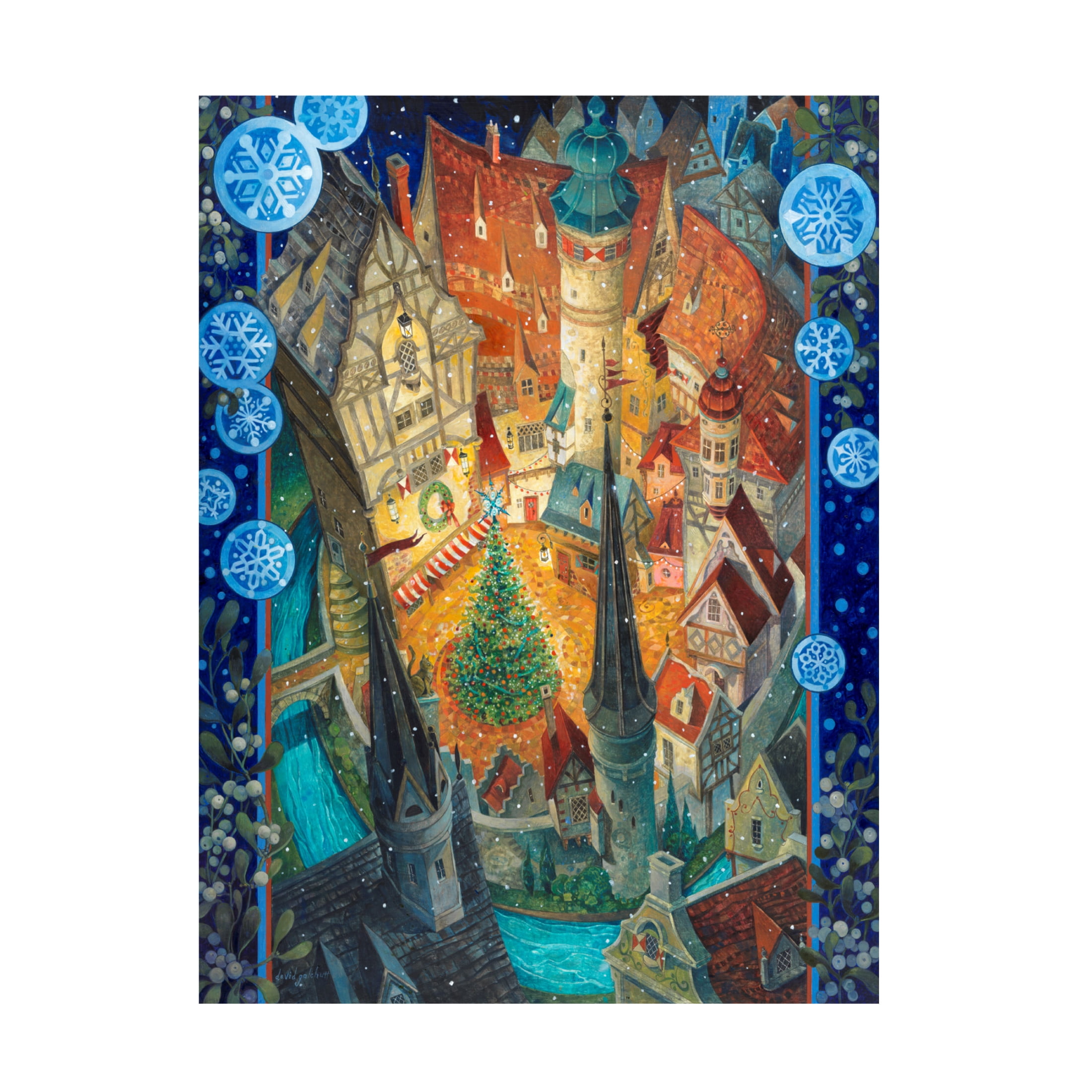Canvas Wall Art - David Galchutt 'A Silent Night' Wall Art for Living Room, Bedroom, or Office Décor by Trademark Fine Art - 18 x 24 Inches