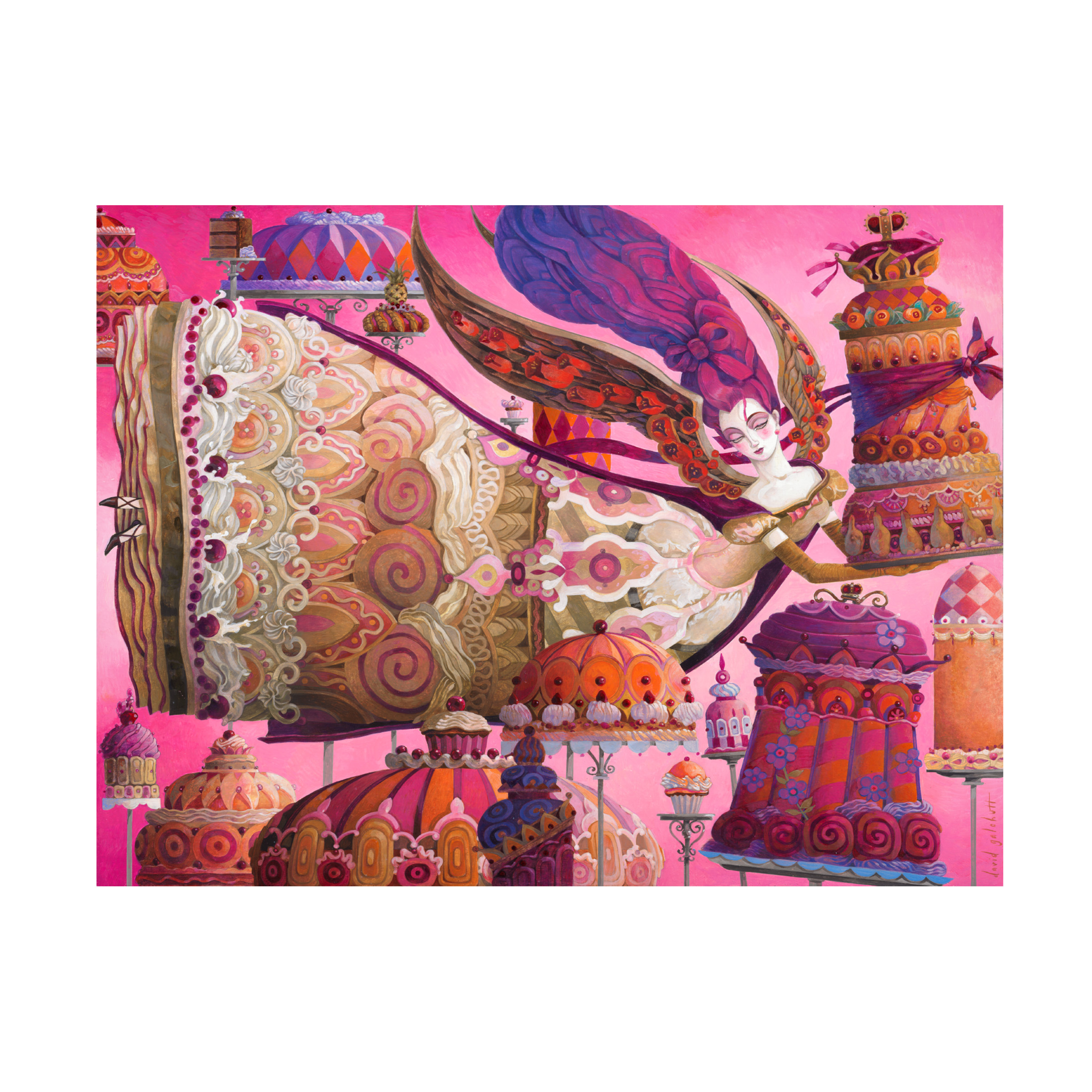 Canvas Wall Art - David Galchutt 'Divine Catering' Wall Art for Living Room, Bedroom, or Office DÃ©cor by Trademark Fine Art - 24 x 18 Inches