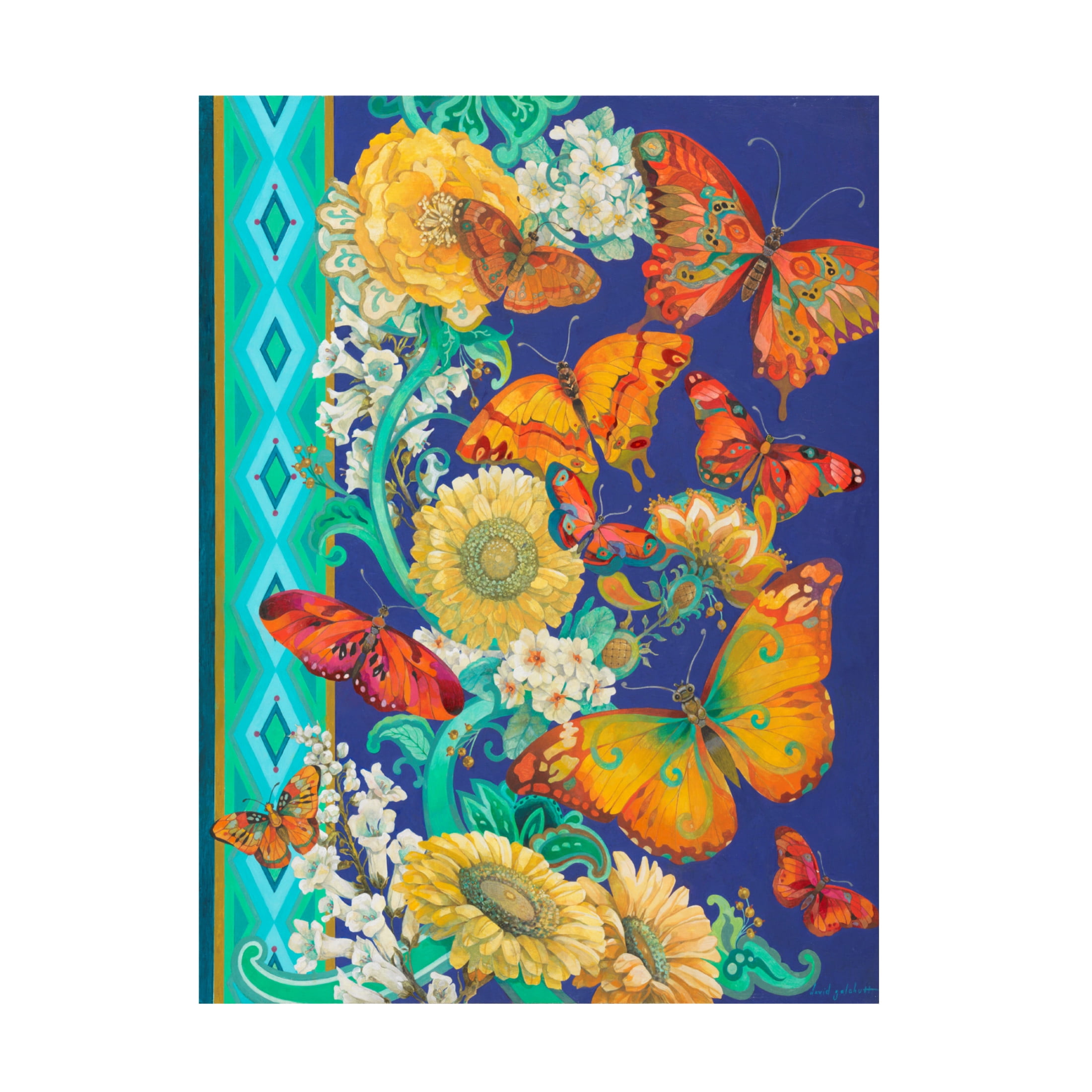 Canvas Wall Art - David Galchutt 'Fancy Flight' Wall Art for Living Room, Bedroom, or Office Décor by Trademark Fine Art - 14 x 19 Inches