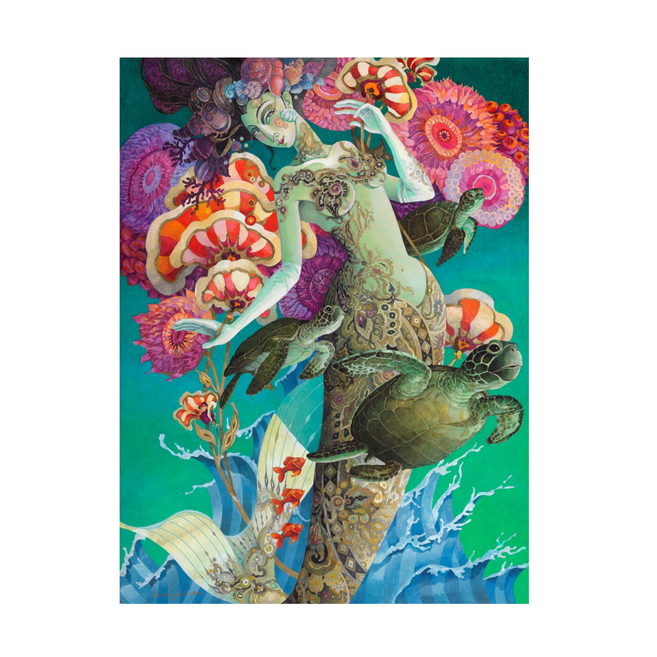 Canvas Wall Art - David Galchutt 'Rise Up' Wall Art for Living Room, Bedroom, or Office Décor by Trademark Fine Art - 35 x 47 Inches
