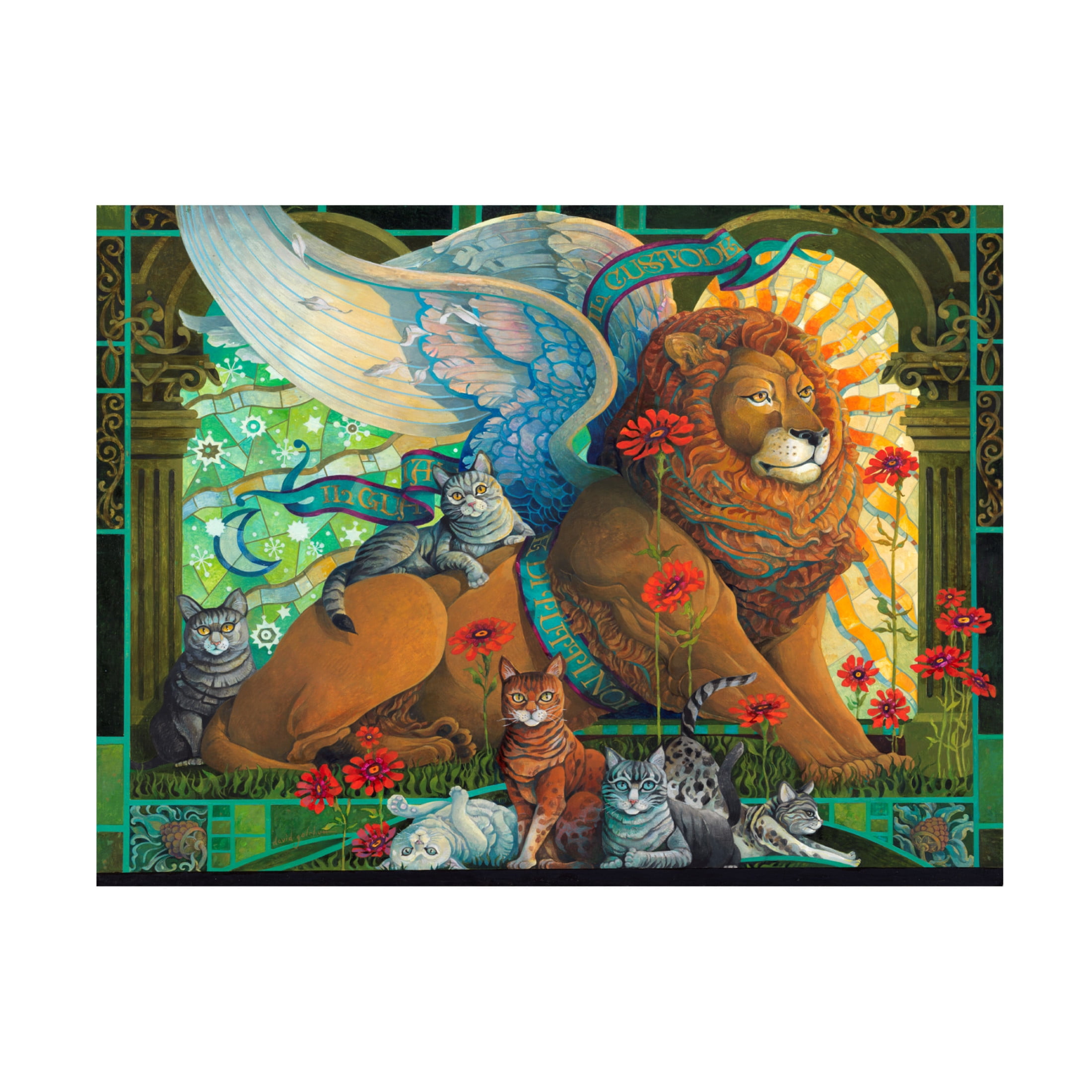 Canvas Wall Art - David Galchutt 'The Protector' Wall Art for Living Room, Bedroom, or Office Décor by Trademark Fine Art - 47 x 35 Inches