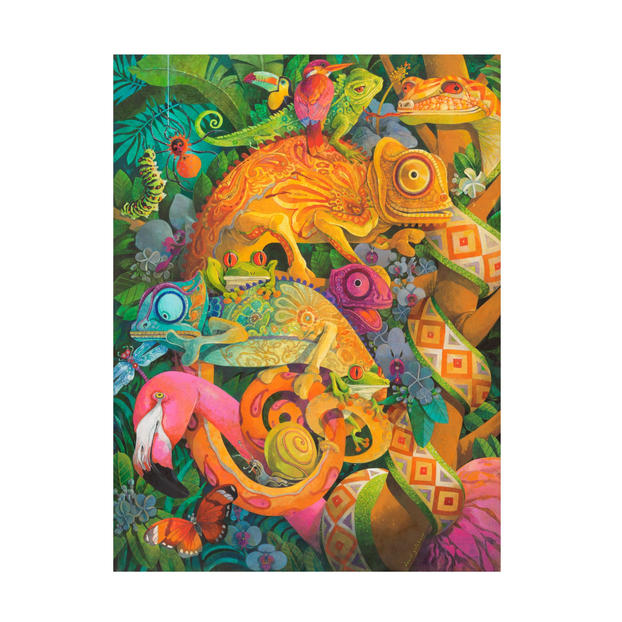 Canvas Wall Art - David Galchutt 'Unlikely Pals' Wall Art for Living Room, Bedroom, or Office DÃ©cor by Trademark Fine Art - 35 x 47 Inches