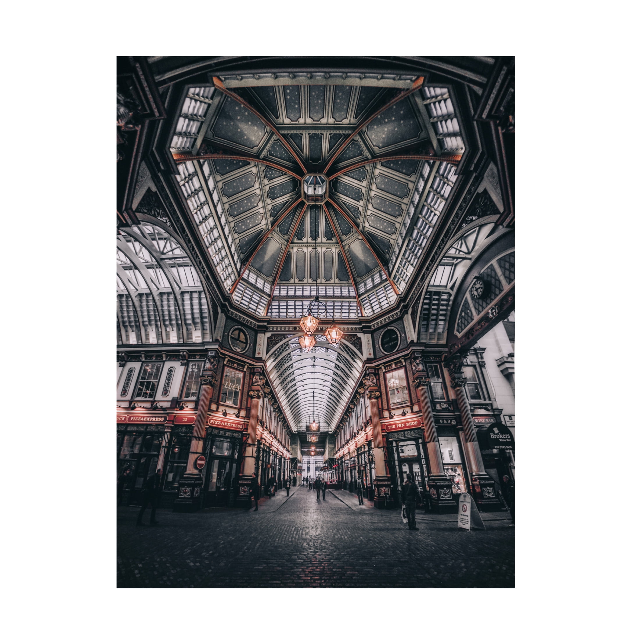 Canvas Wall Art - David George 'Leadenhall Market' Wall Art for Living Room, Bedroom, or Office D?cor by Trademark Fine Art - 24 x 32 Inches