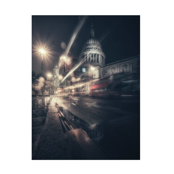 Canvas Wall Art - David George 'Rush' Wall Art for Living Room, Bedroom, or Office Décor by Trademark Fine Art - 24 x 32 Inches