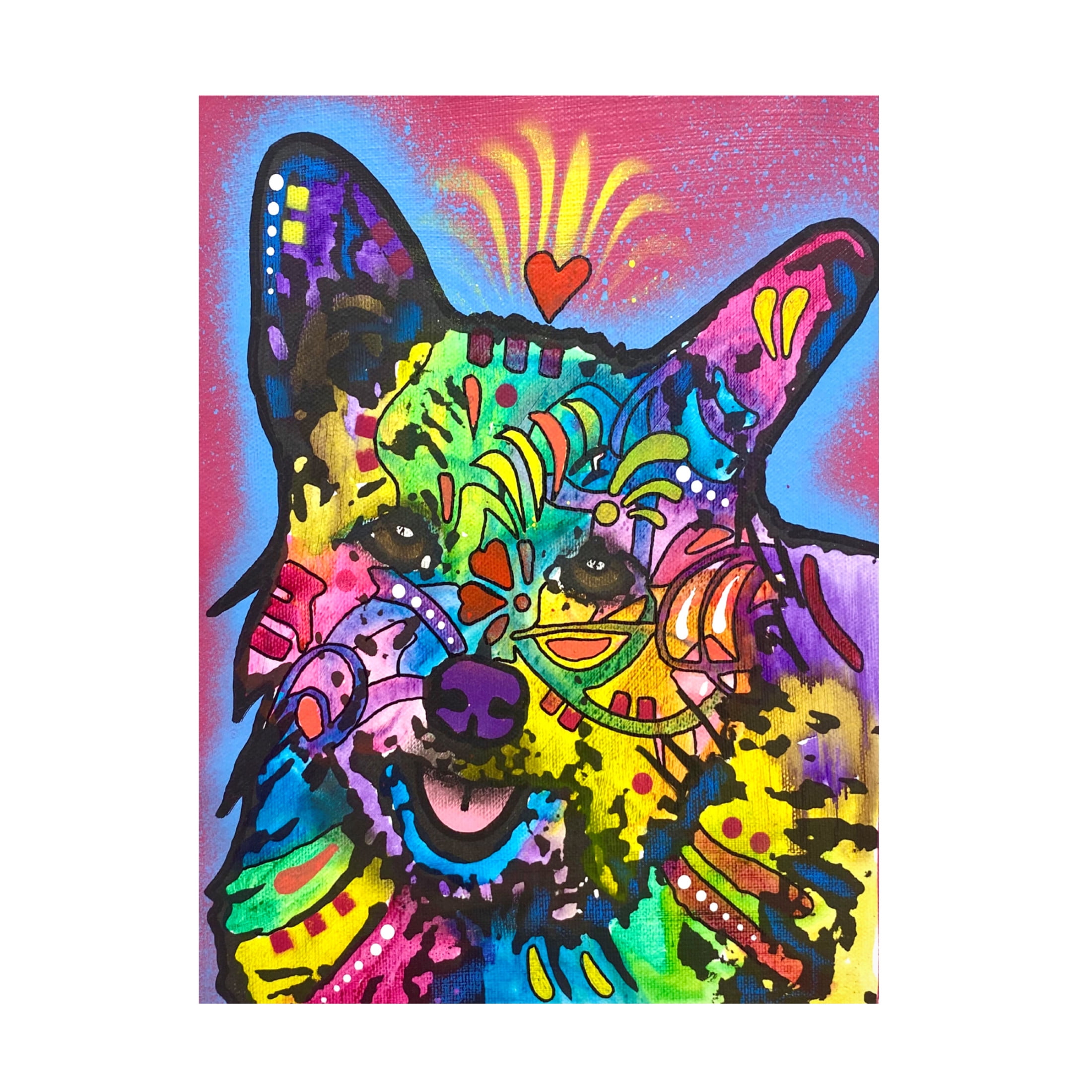 Canvas Wall Art - Dean Russo 'Always Down For Snuggle Town' Wall Art for Living Room, Bedroom, or Office Décor by Trademark Fine Art - 24 x 32 Inches