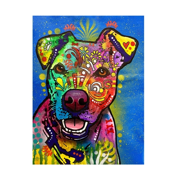 Canvas Wall Art - Dean Russo 'Am Full Much Thank' Wall Art for Living Room, Bedroom, or Office Décor by Trademark Fine Art - 14 x 19 Inches