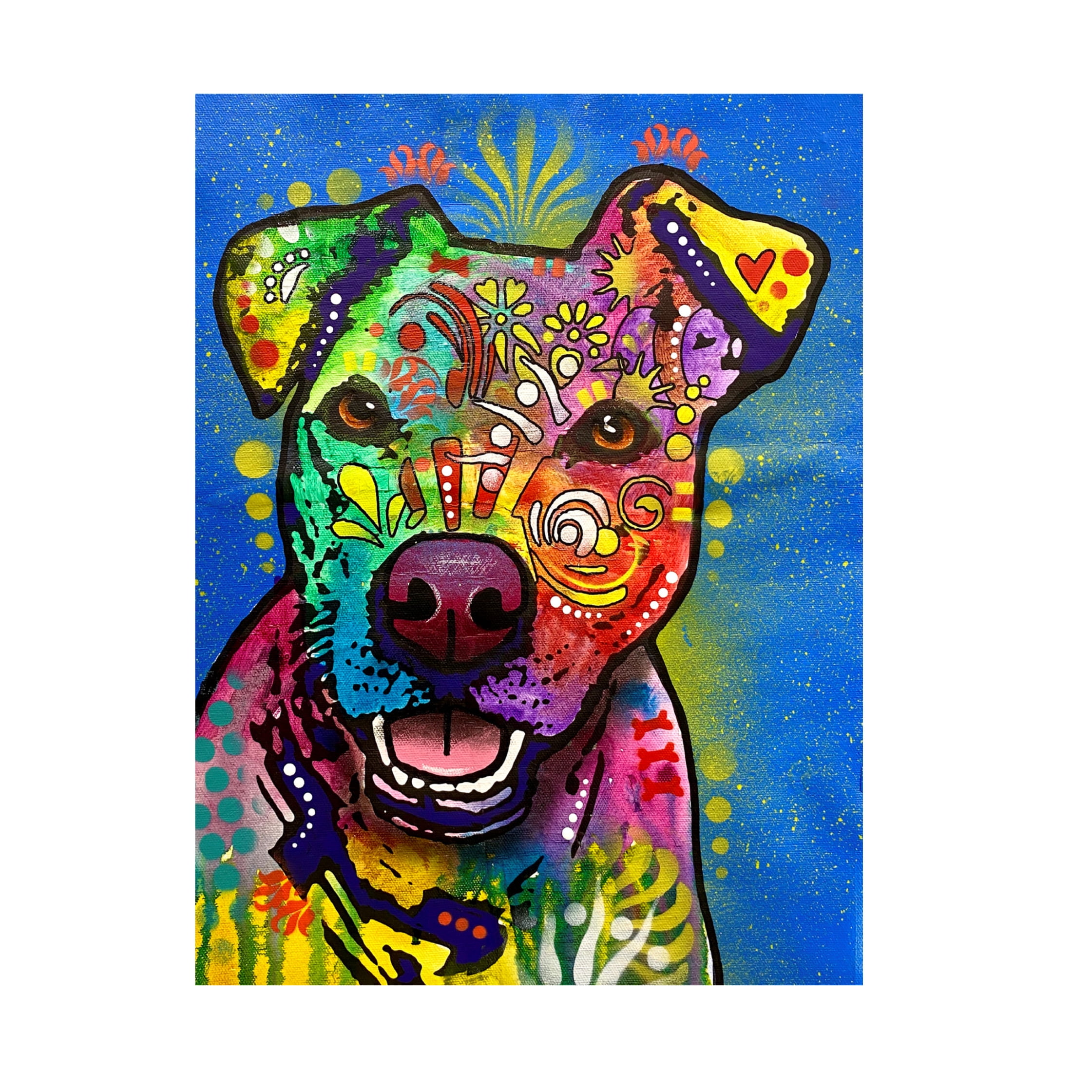 Canvas Wall Art - Dean Russo 'Am Full Much Thank' Wall Art for Living Room, Bedroom, or Office Décor by Trademark Fine Art - 18 x 24 Inches