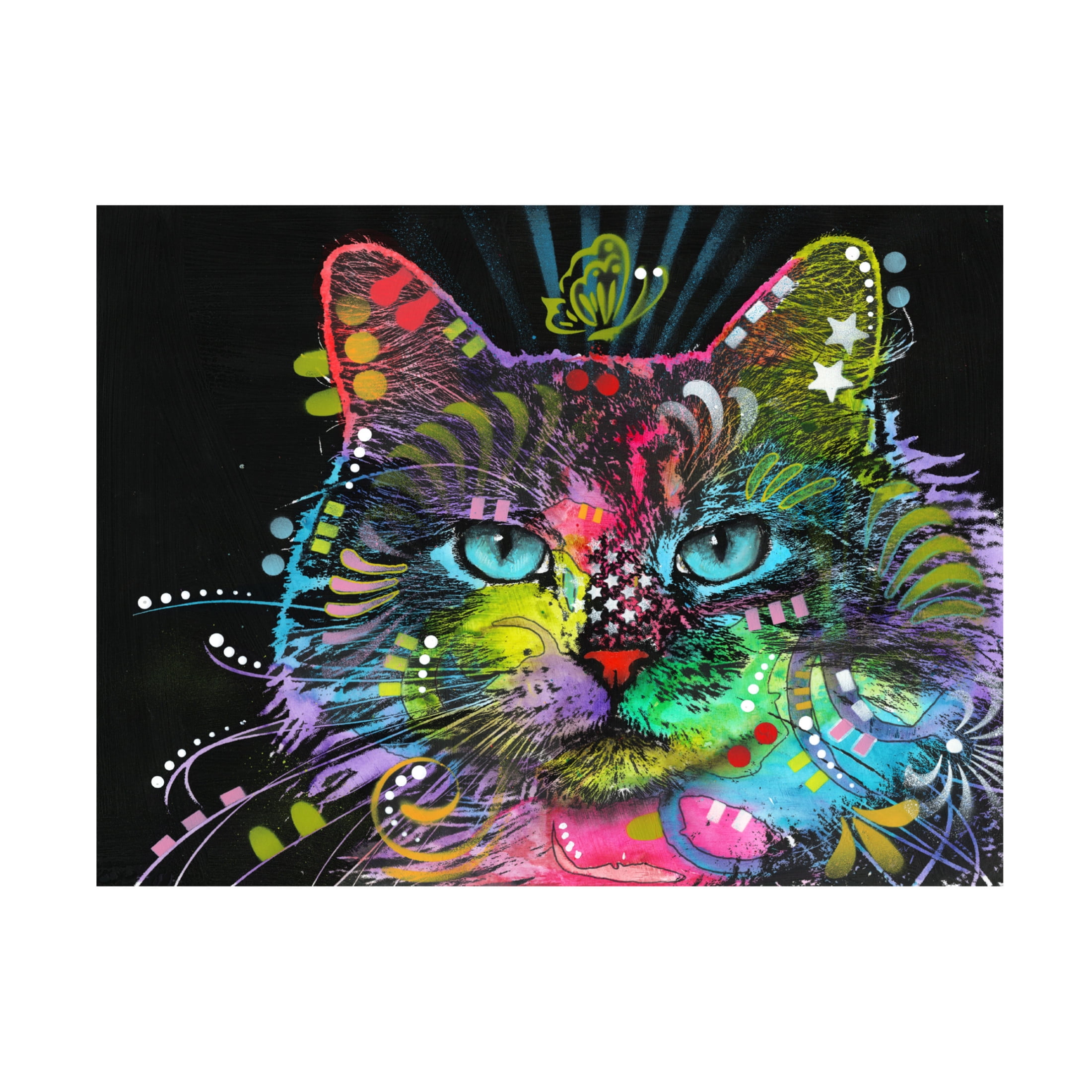 Canvas Wall Art - Dean Russo 'Blue Stare' Wall Art for Living Room, Bedroom, or Office Décor by Trademark Fine Art - 47 x 35 Inches