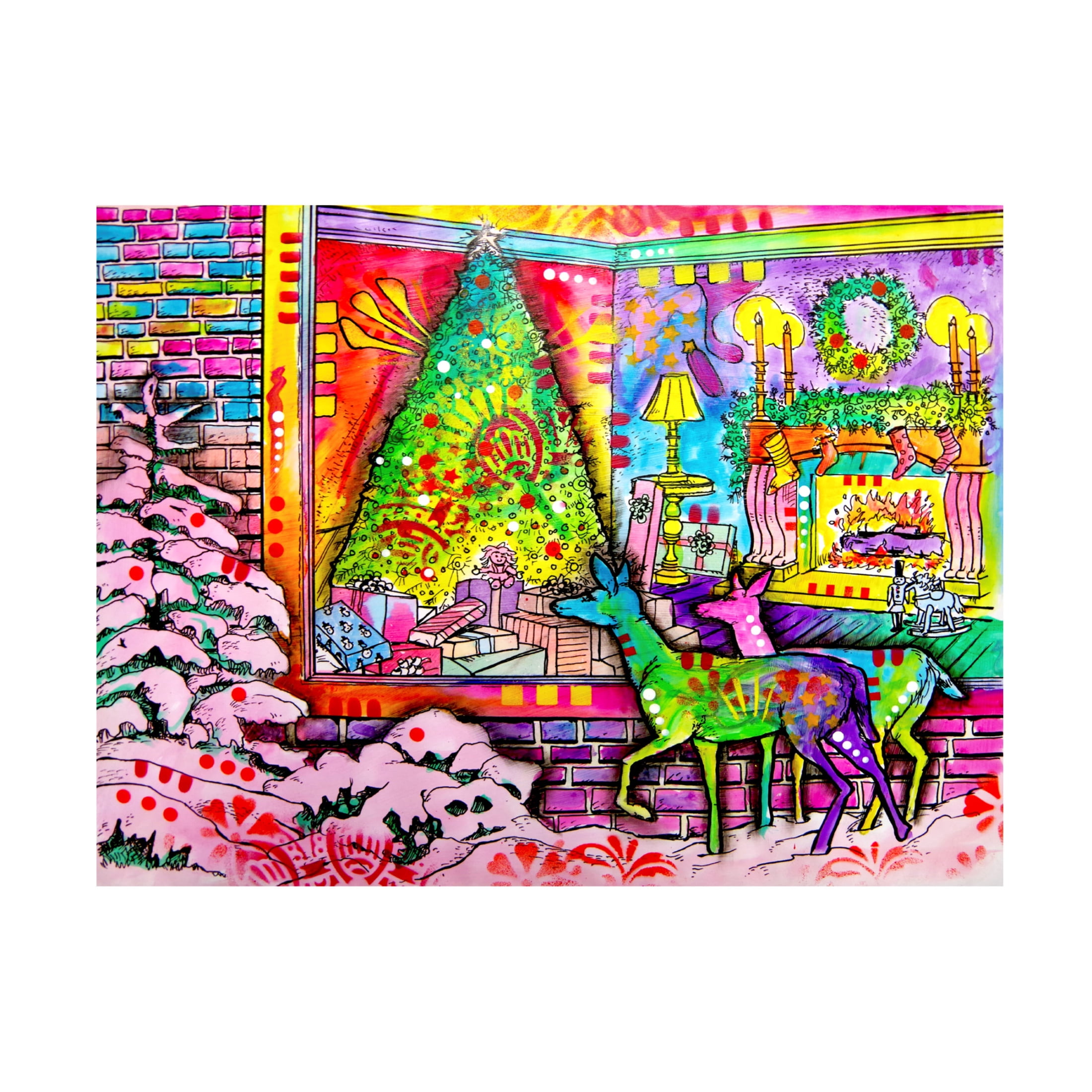 Canvas Wall Art - Dean Russo 'Christmas with Dean' Wall Art for Living Room, Bedroom, or Office Décor by Trademark Fine Art - 19 x 14 Inches