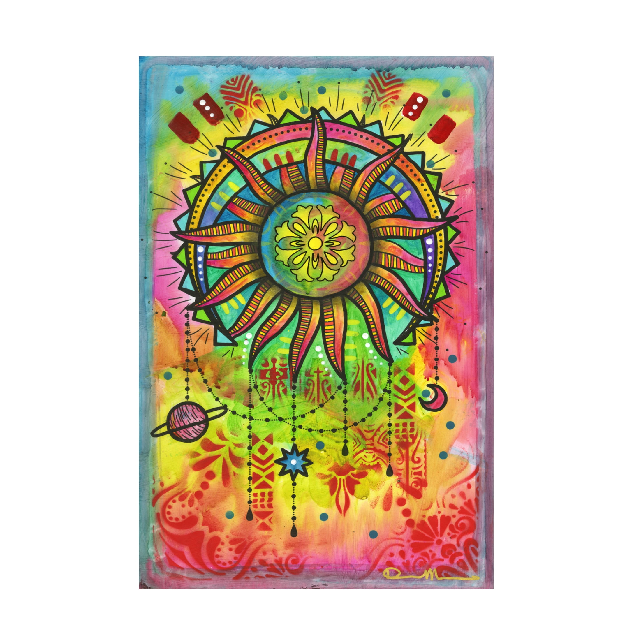 Canvas Wall Art - Dean Russo 'Cosmic Balance 1' Wall Art for Living Room, Bedroom, or Office Décor by Trademark Fine Art - 22 x 32 Inches