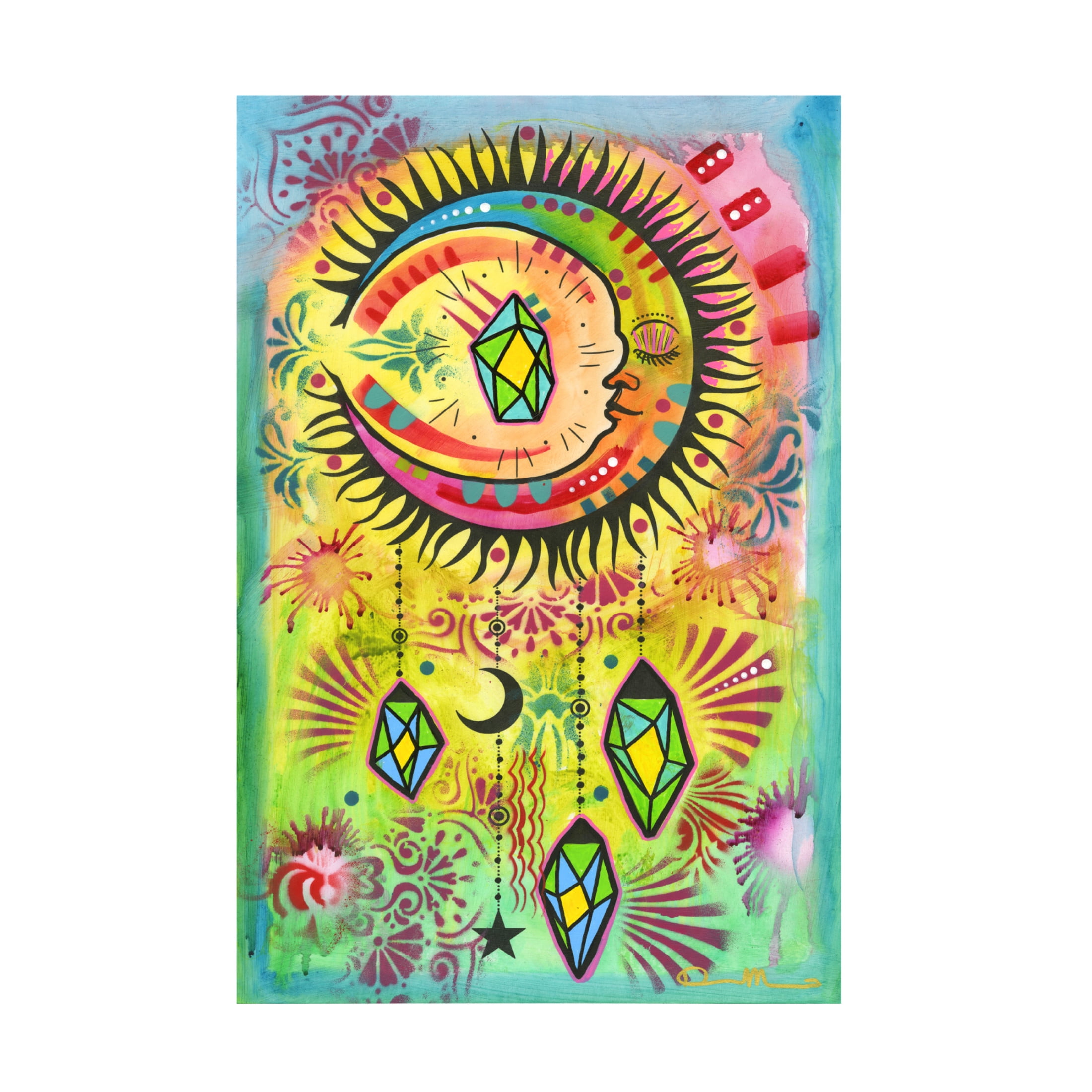 Canvas Wall Art - Dean Russo 'Cosmic Balance 2' Wall Art for Living Room, Bedroom, or Office Décor by Trademark Fine Art - 16 x 24 Inches