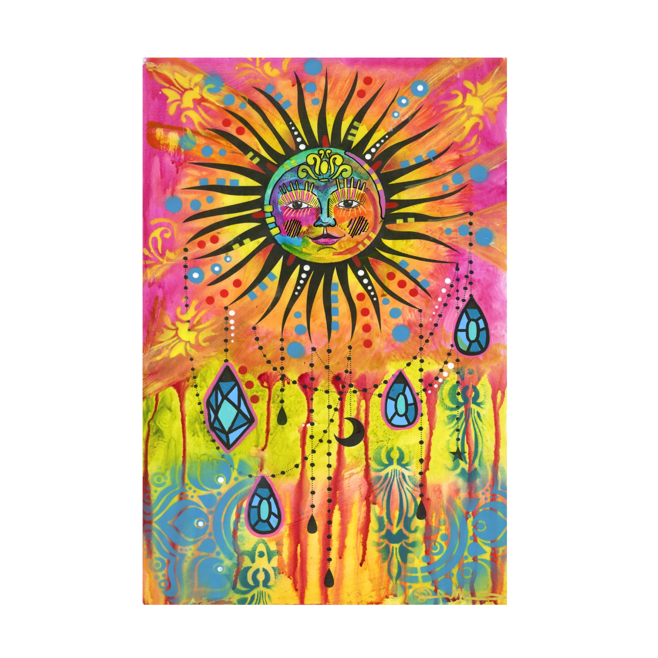 Canvas Wall Art - Dean Russo 'Cosmic Balance 3' Wall Art for Living Room, Bedroom, or Office Décor by Trademark Fine Art - 16 x 24 Inches